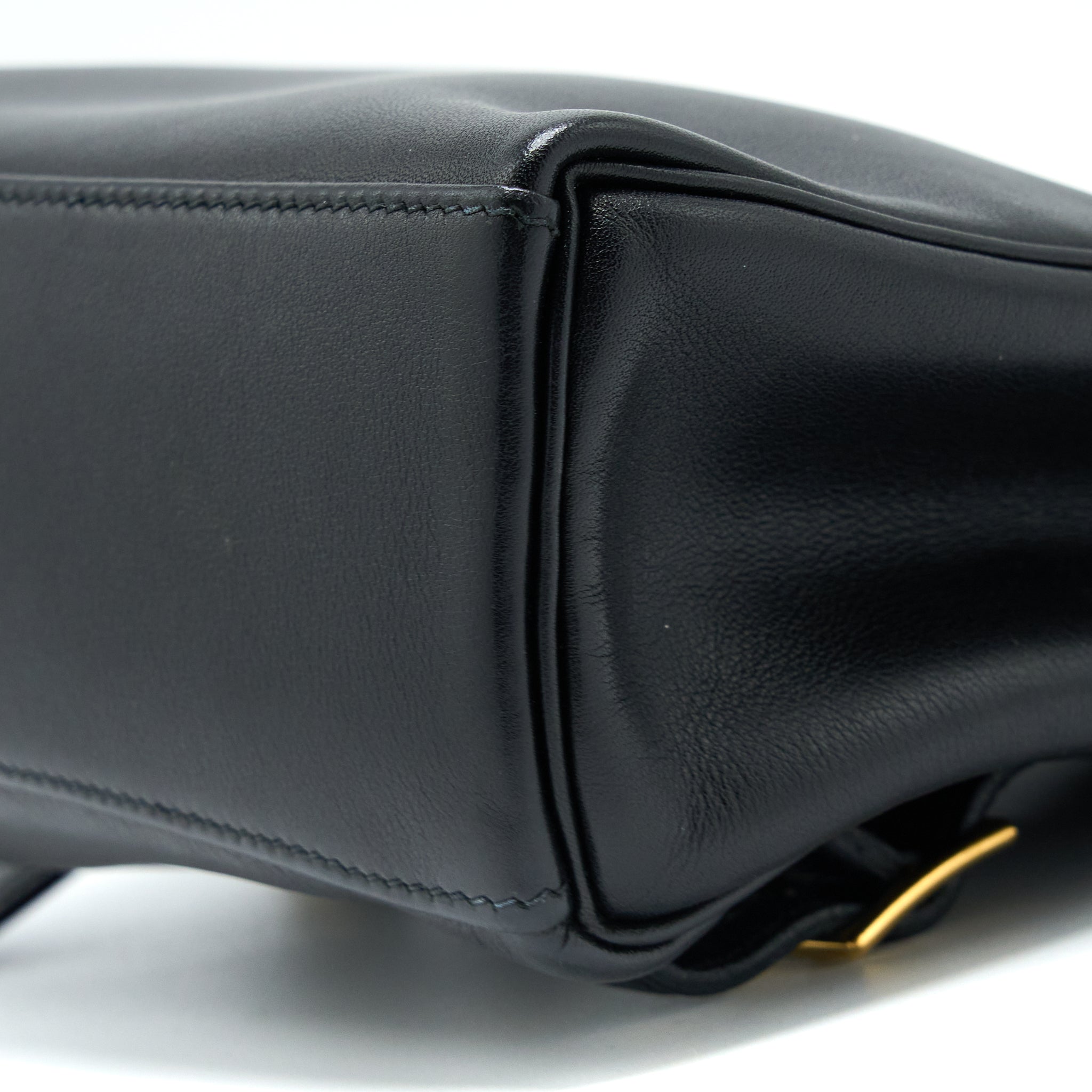 HERMES VINTAGE KELLY ADO BACKPACK 20CM SWIFT BLACK GHW