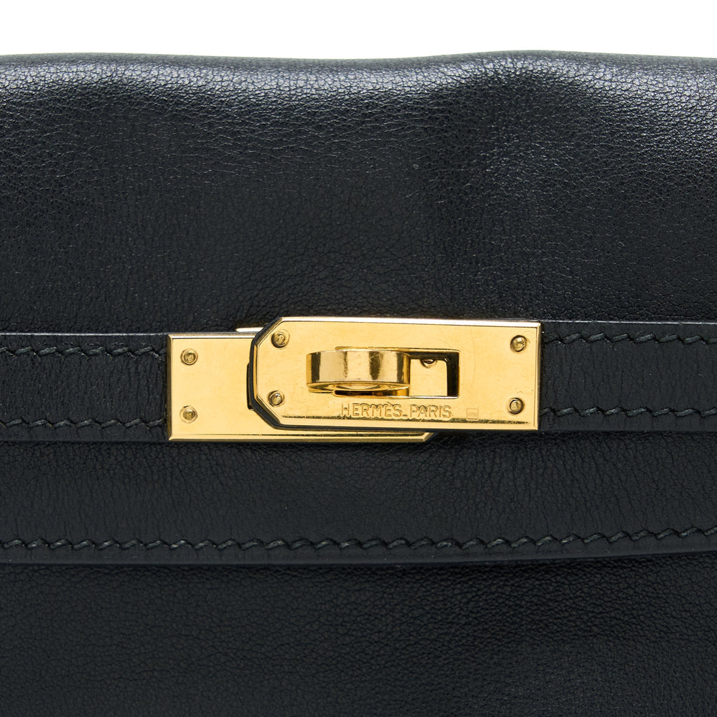 HERMES VINTAGE KELLY ADO BACKPACK 20CM SWIFT BLACK GHW