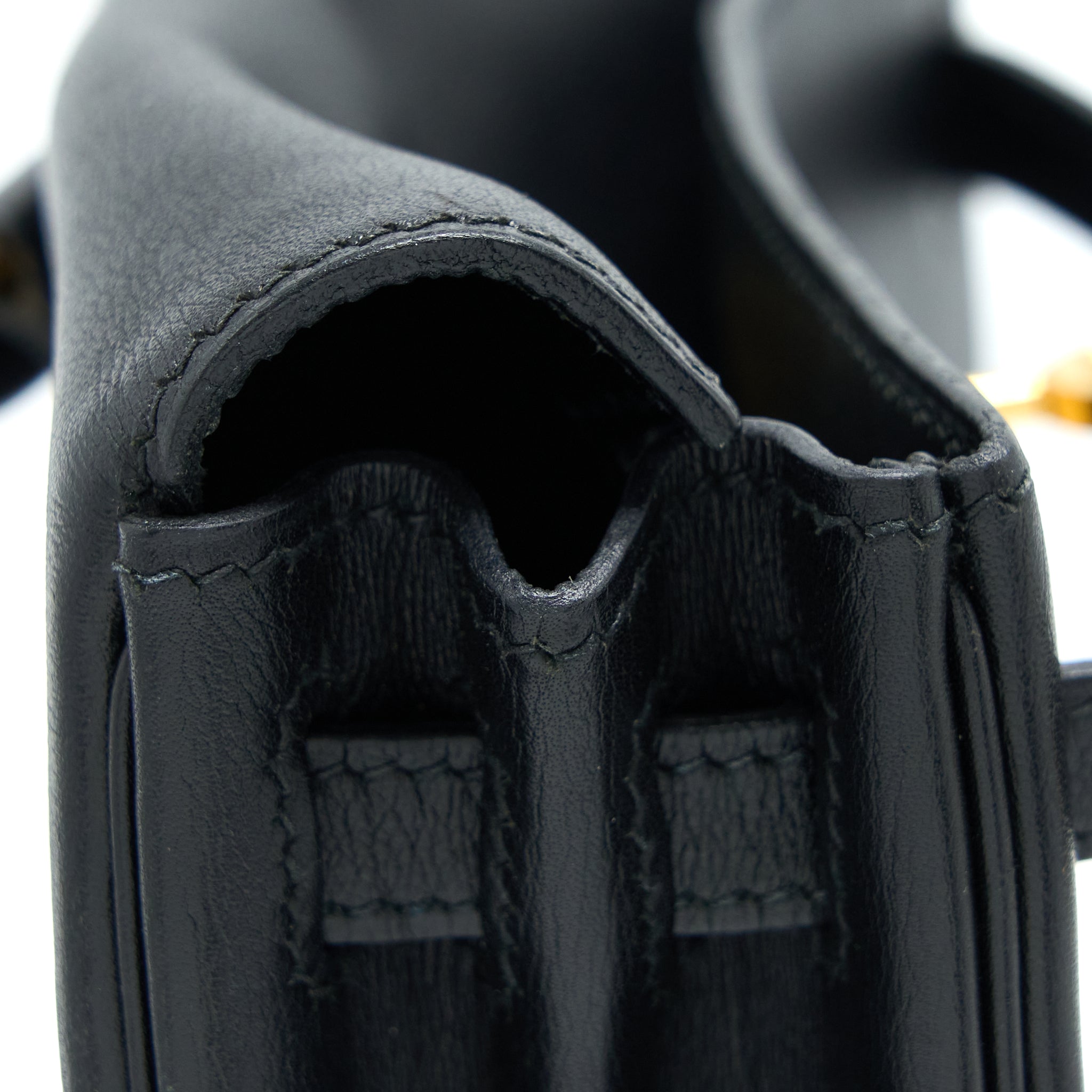 HERMES VINTAGE KELLY ADO BACKPACK 20CM SWIFT BLACK GHW