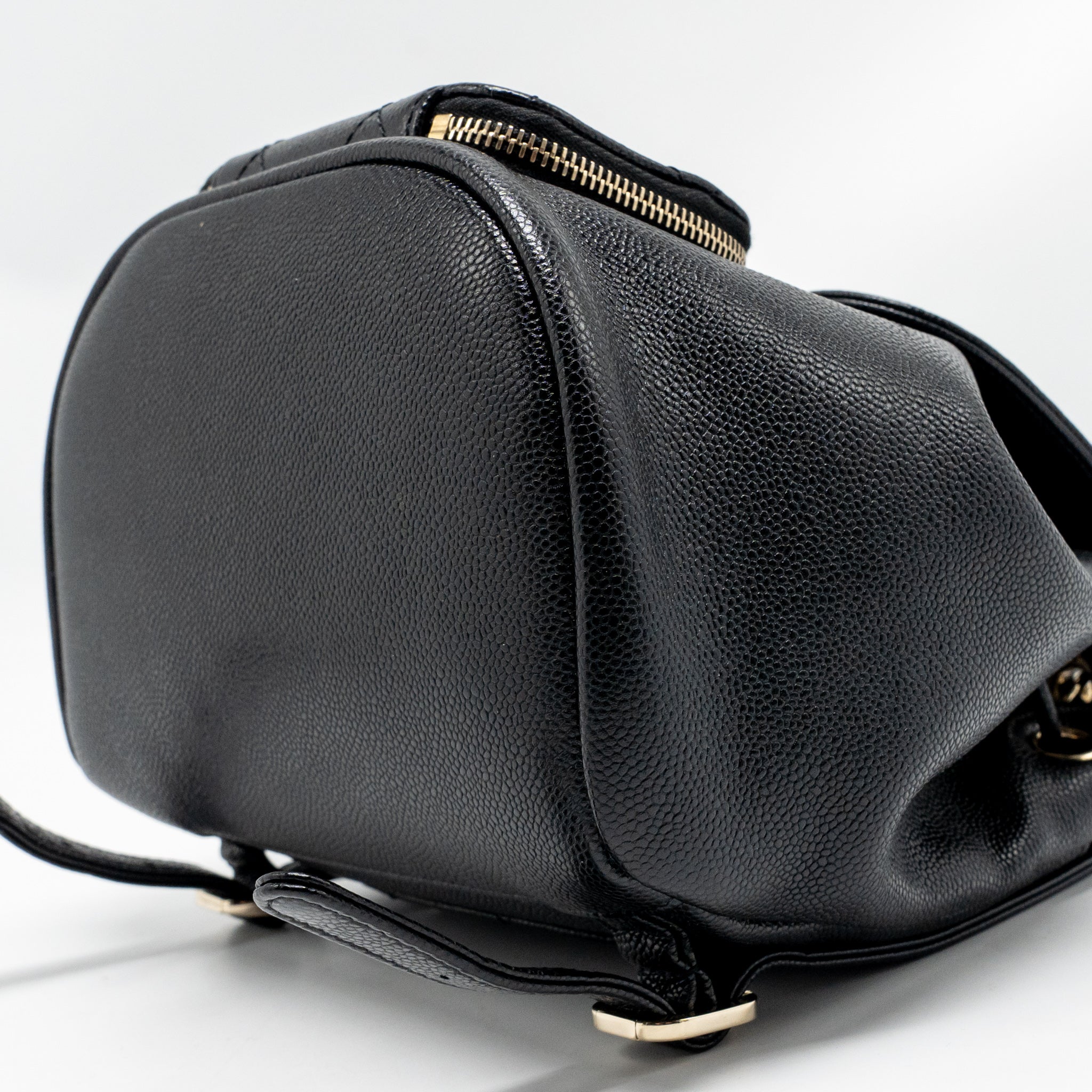 CHANEL AFFINITY BACKPACK CAVIAR BLACK LGHW (MICROCHIP)