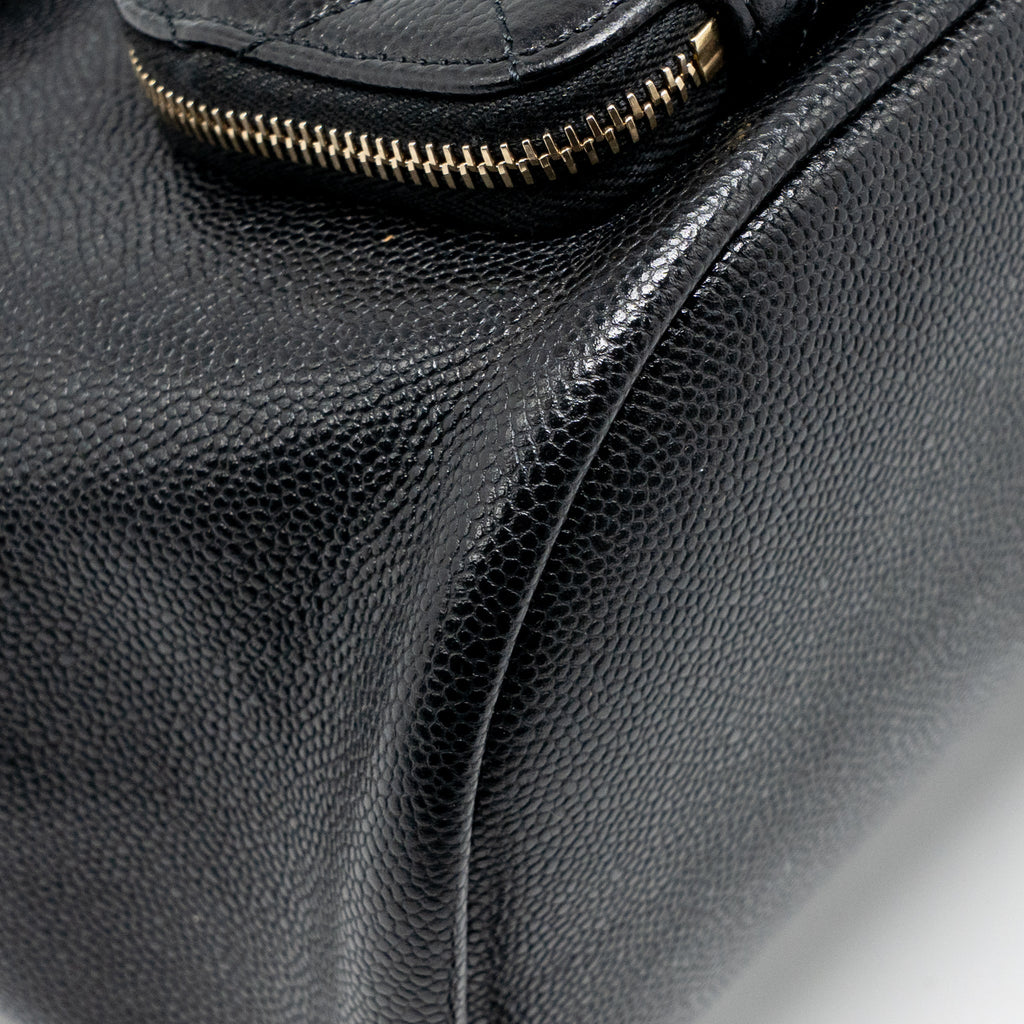 CHANEL AFFINITY BACKPACK CAVIAR BLACK LGHW (MICROCHIP)