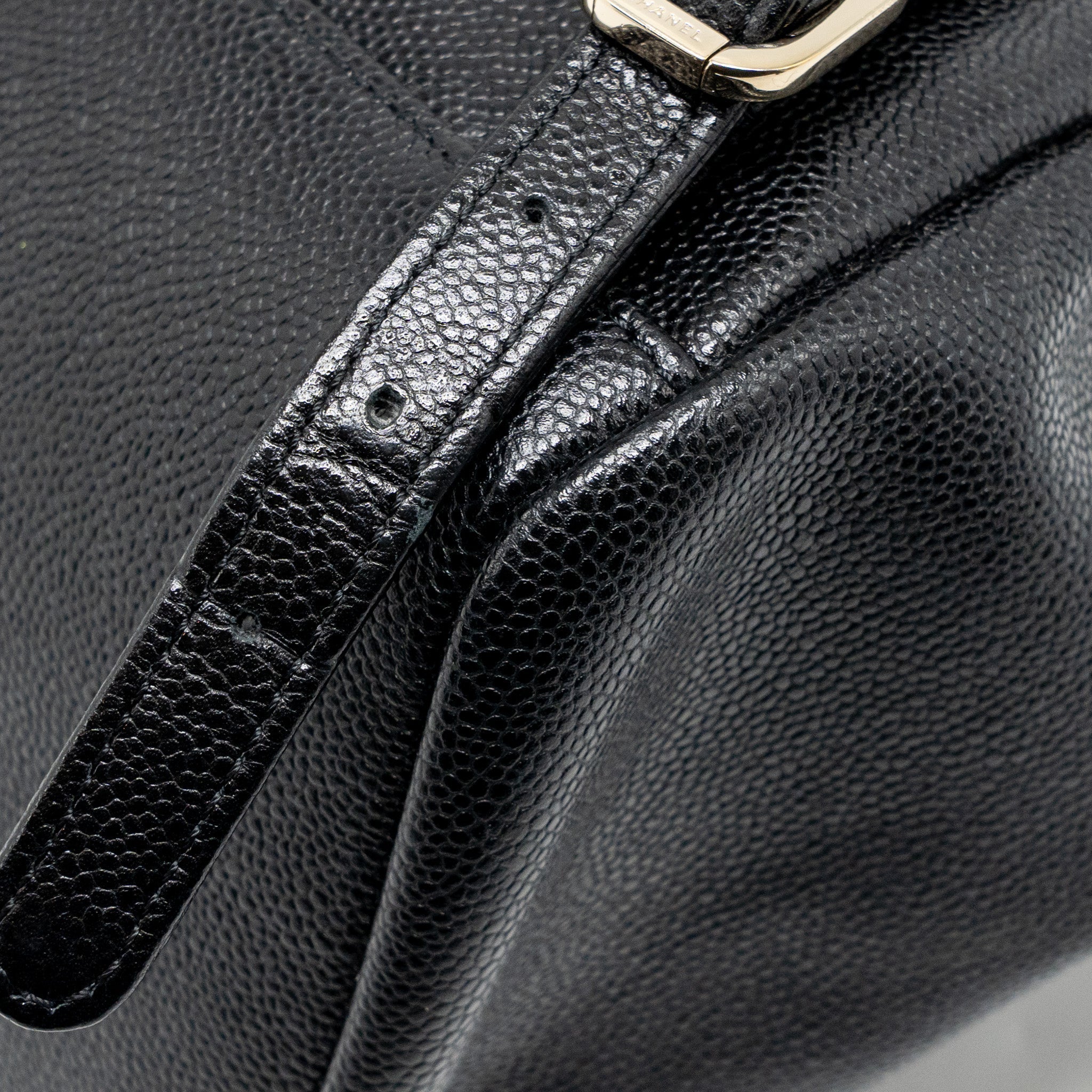 CHANEL AFFINITY BACKPACK CAVIAR BLACK LGHW (MICROCHIP)