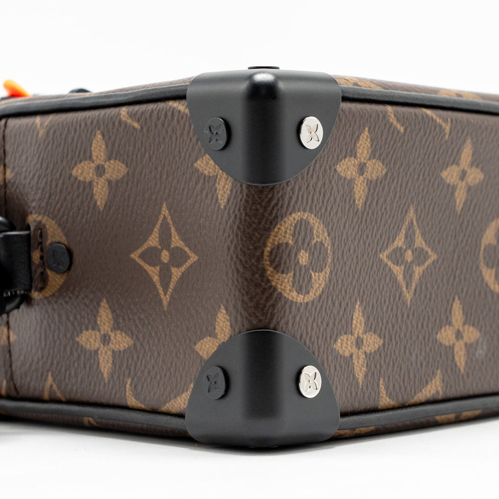 LOUIS VUITTON MINI SOFT TRUNK MONOGRAM CANVAS MARA-BLACK/ORANGE HARDWARE