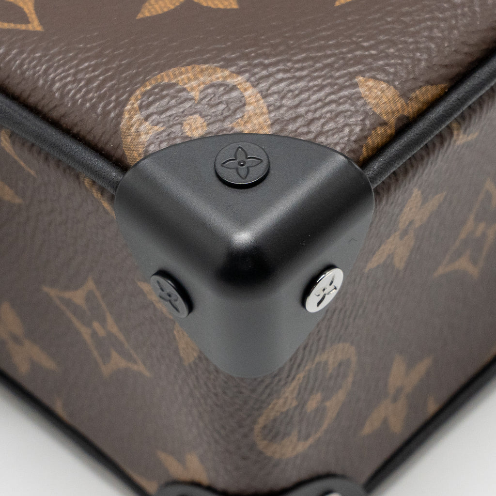 LOUIS VUITTON MINI SOFT TRUNK MONOGRAM CANVAS MARA-BLACK/ORANGE HARDWARE
