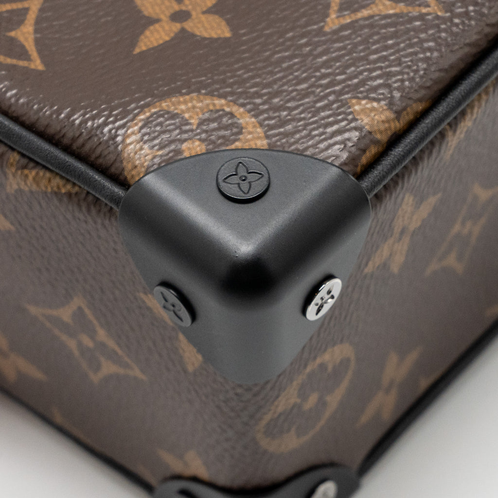 LOUIS VUITTON MINI SOFT TRUNK MONOGRAM CANVAS MARA-BLACK/ORANGE HARDWARE
