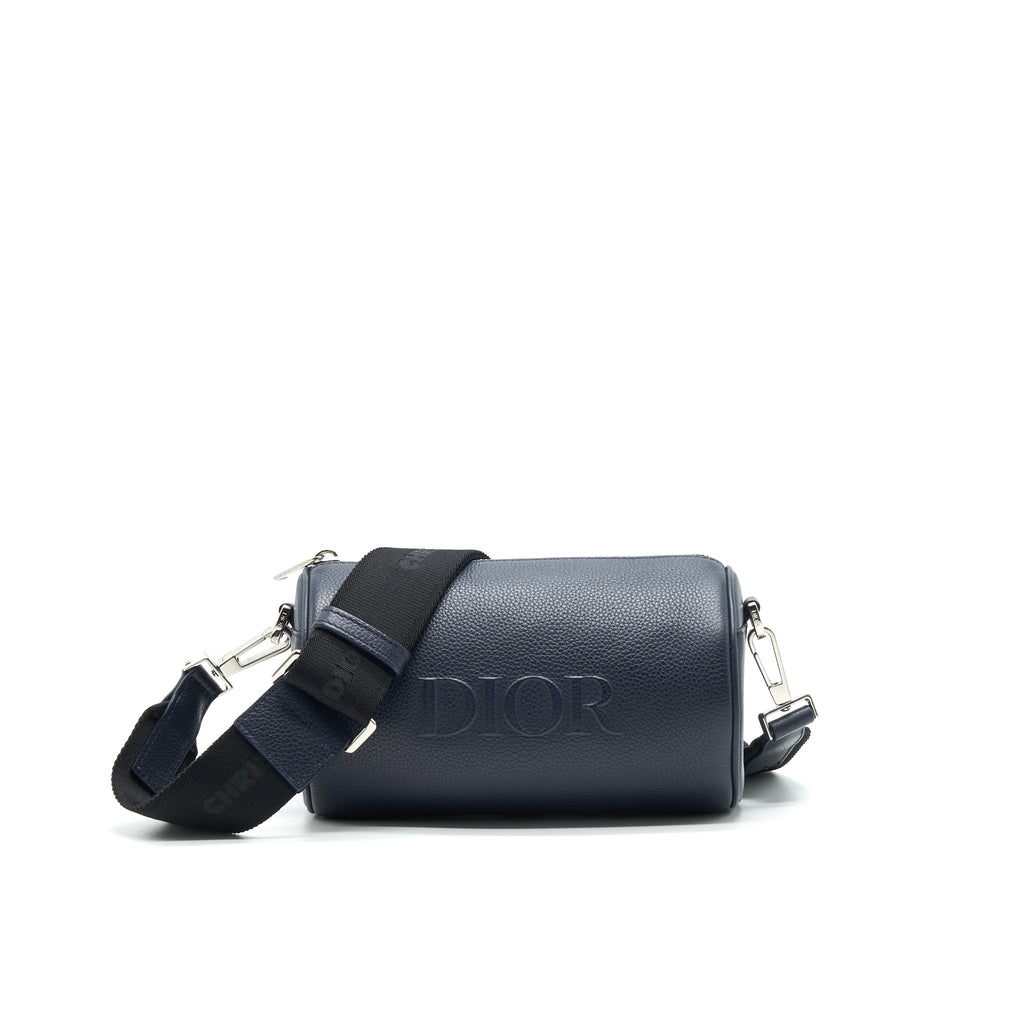 DIOR HOMME GRAINED CALFSKIN ROLLER MESSENGER BAG