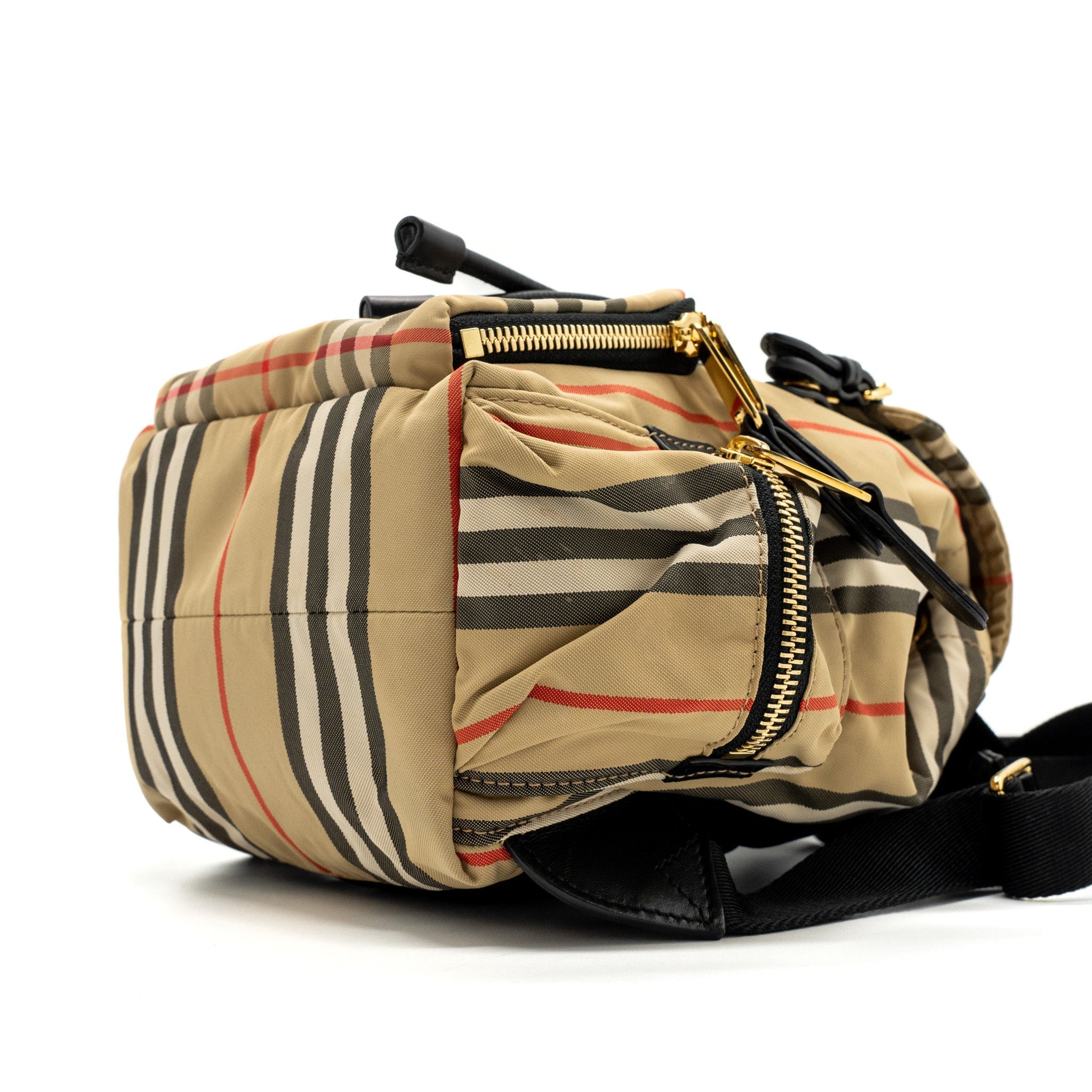 BURBERRY MINI BACKPACK NYLON MULTICOLOR GHW