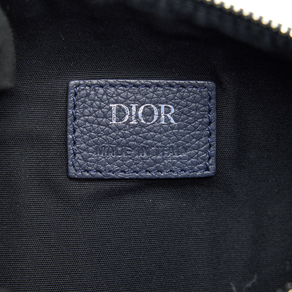 DIOR HOMME GRAINED CALFSKIN ROLLER MESSENGER BAG