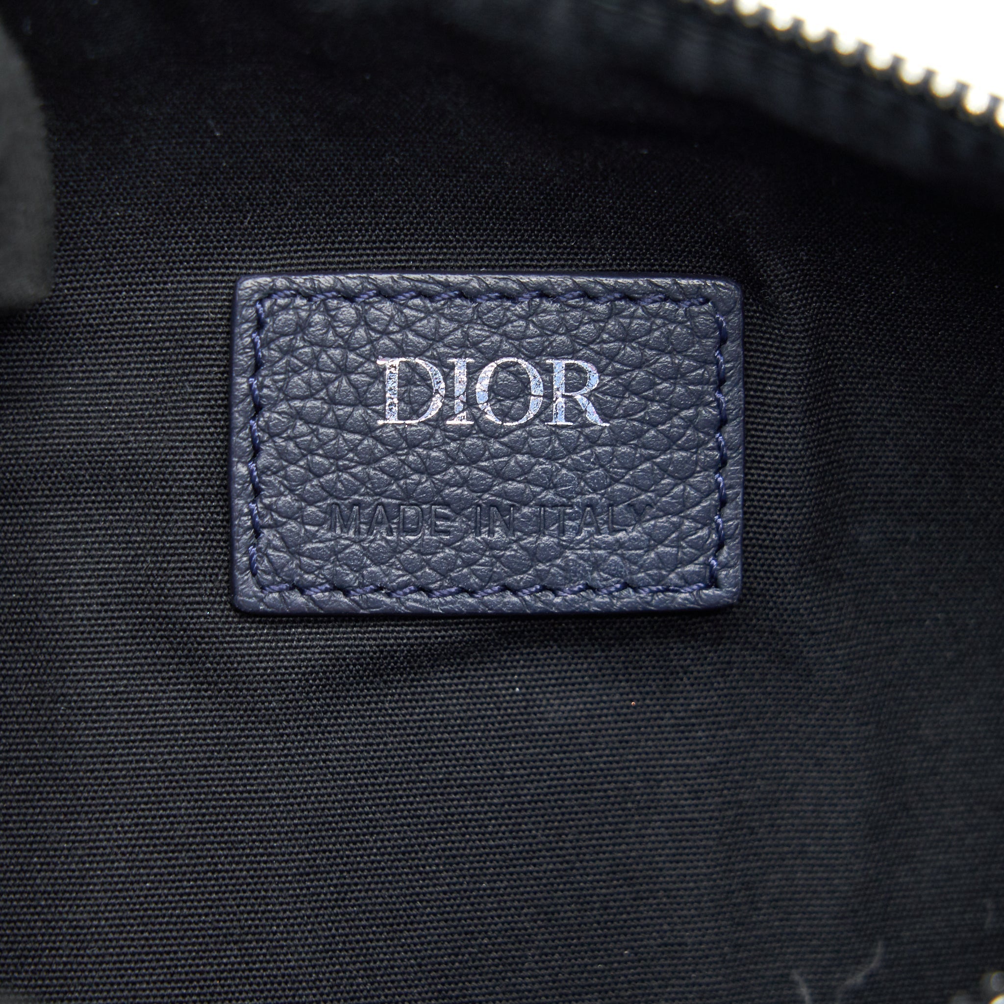 DIOR HOMME GRAINED CALFSKIN ROLLER MESSENGER BAG
