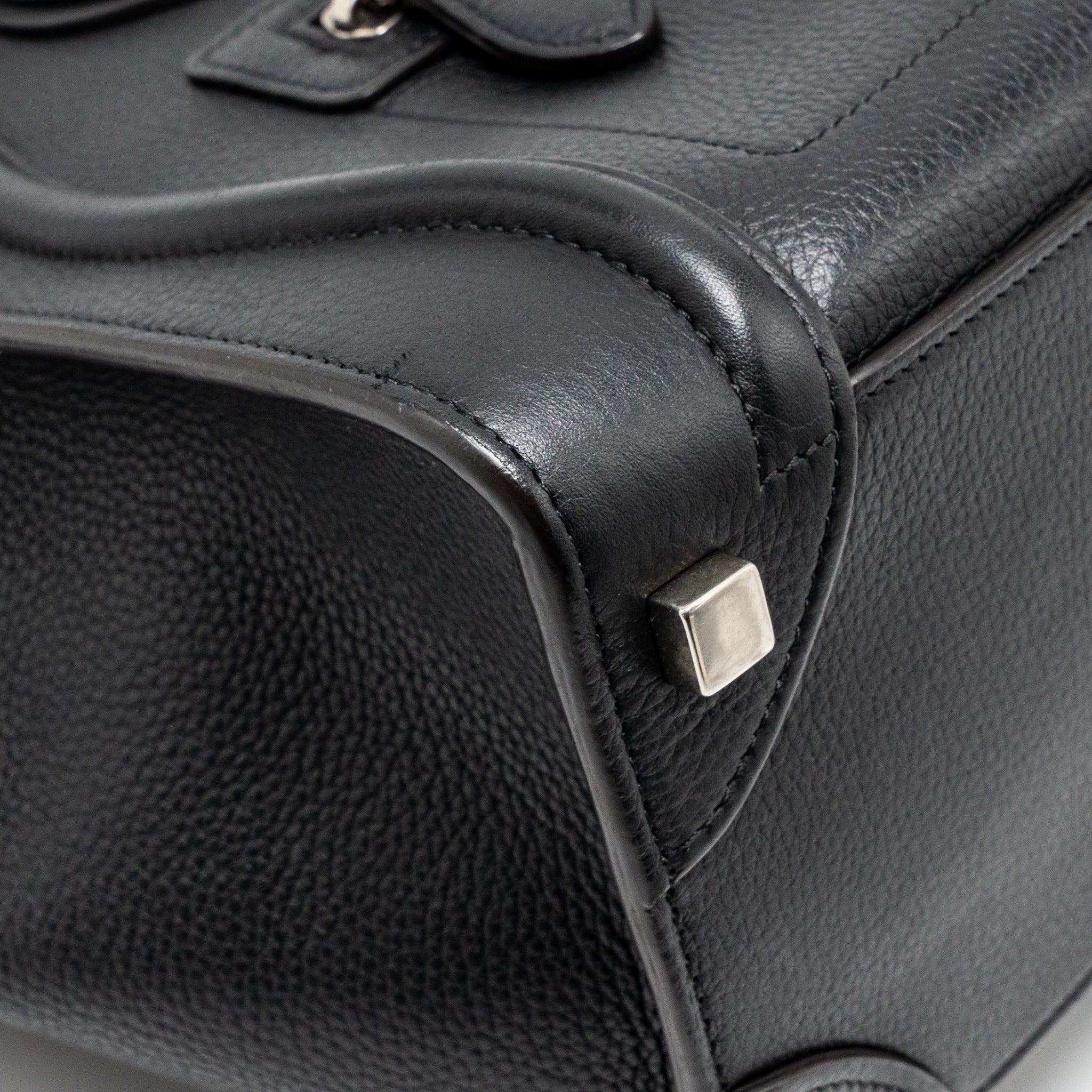 CELINE MICRO LUGGAGE BAG CALFSKIN BLACK SHW