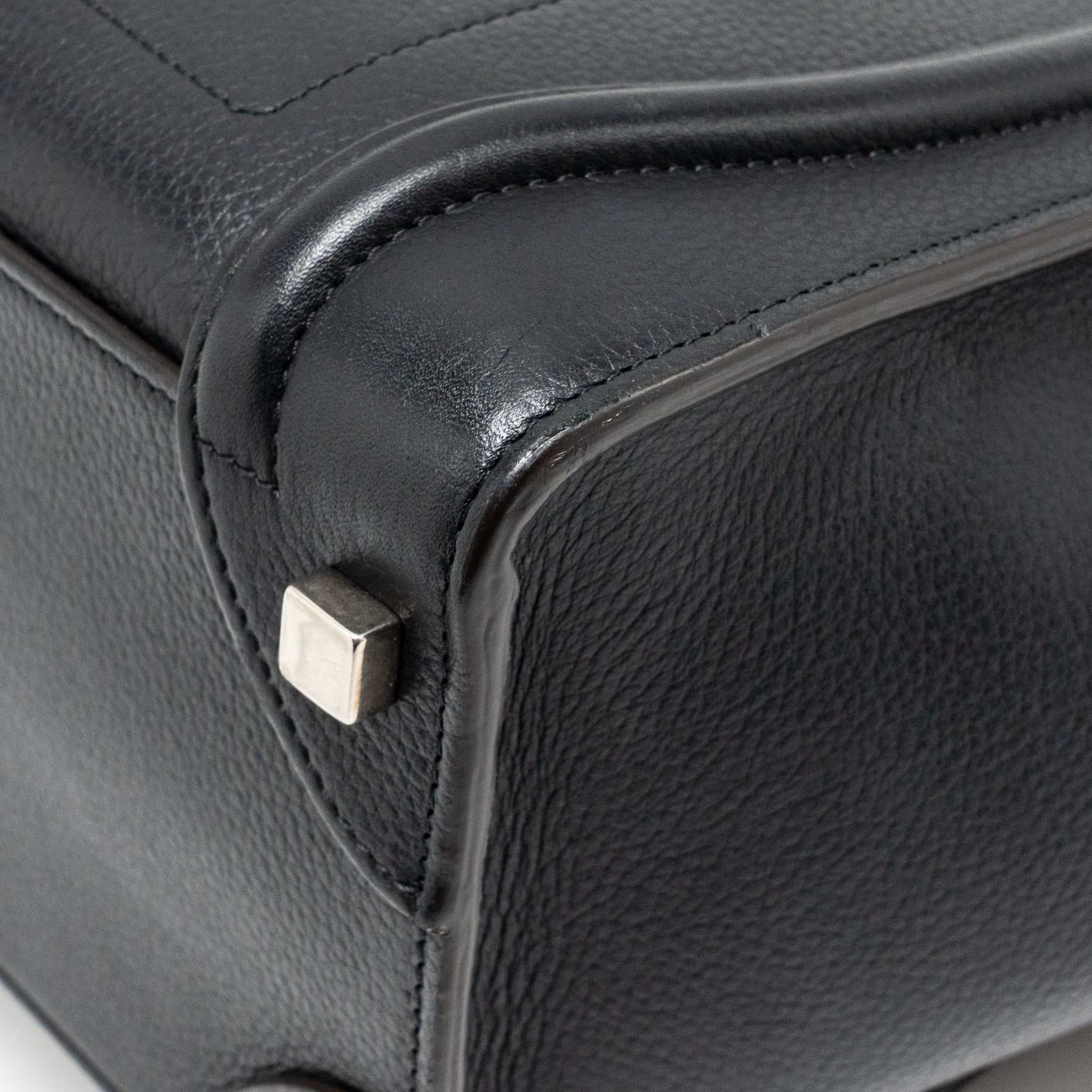 CELINE MICRO LUGGAGE BAG CALFSKIN BLACK SHW