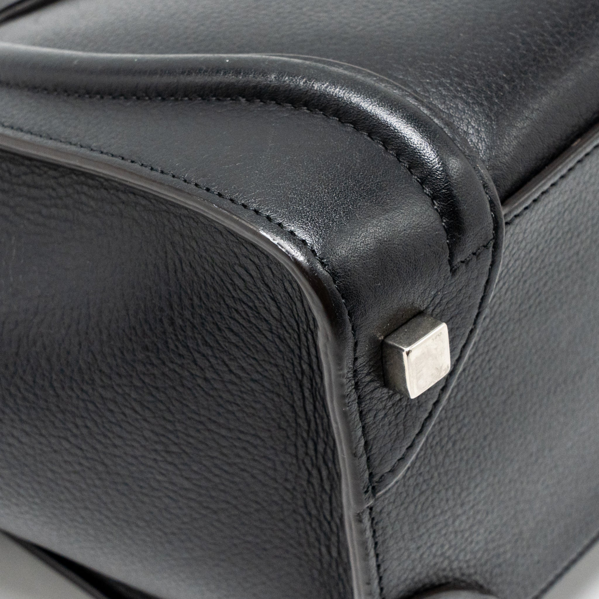 CELINE MICRO LUGGAGE BAG CALFSKIN BLACK SHW