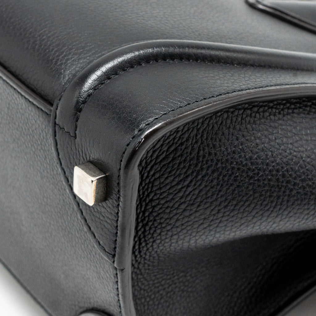 CELINE MICRO LUGGAGE BAG CALFSKIN BLACK SHW