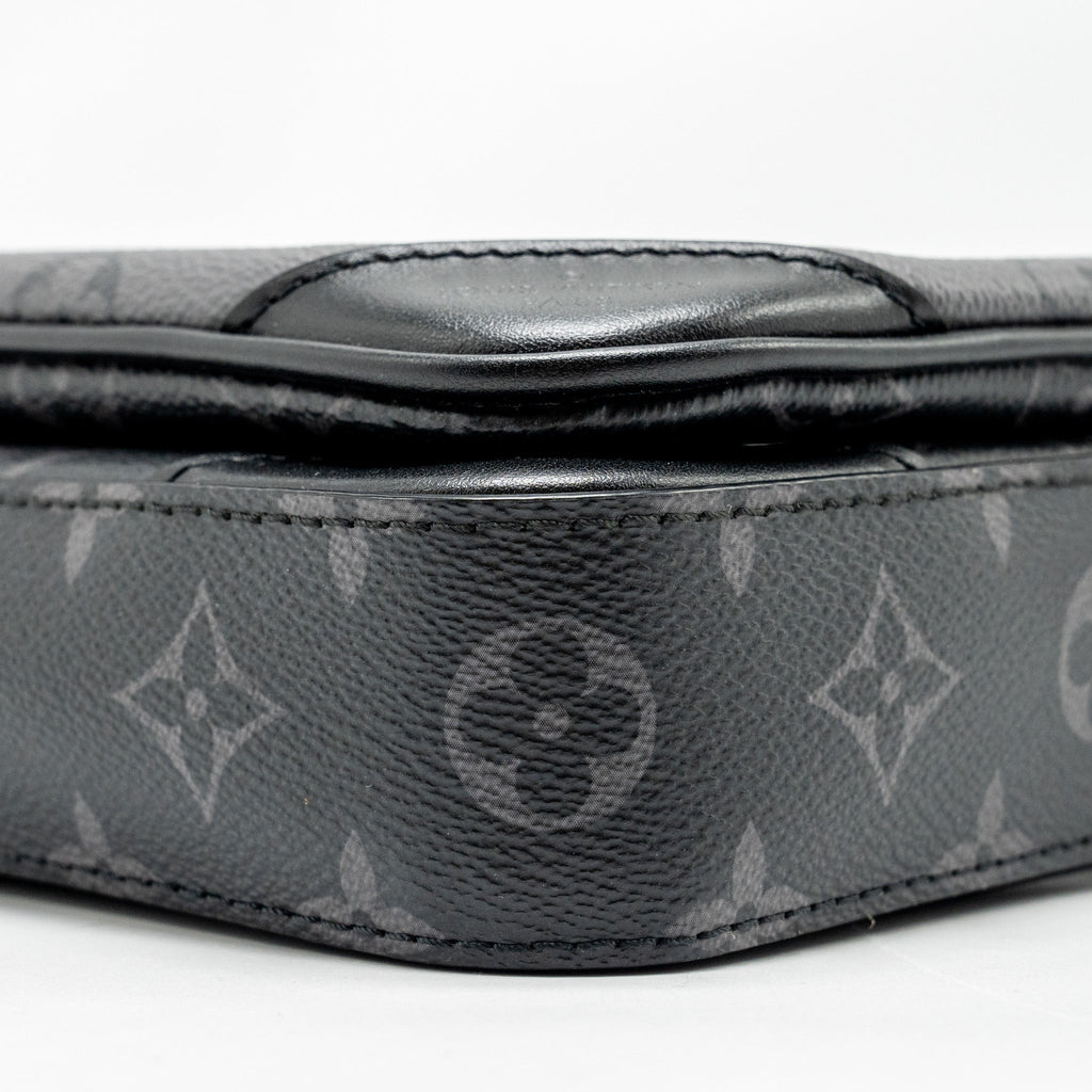 LOUIS VUITTON TRIO MESSANGER MONOGRAM ECLIPSE CANVAS BLACK/GREY WITH BLACK HARDWARE