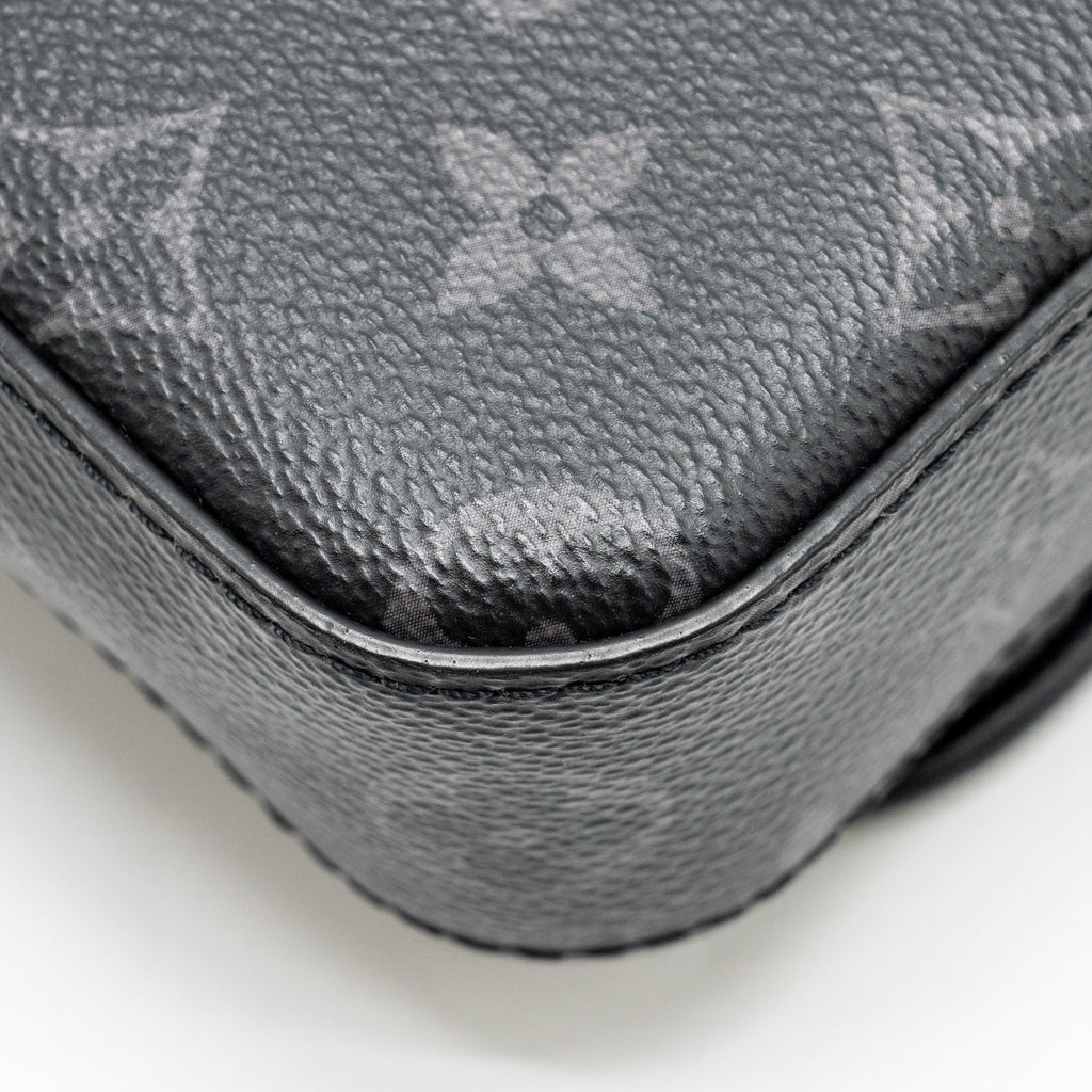 LOUIS VUITTON TRIO MESSANGER MONOGRAM ECLIPSE CANVAS BLACK/GREY WITH BLACK HARDWARE