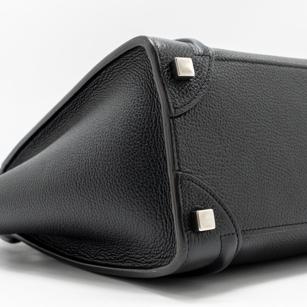 CELINE MICRO LUGGAGE BAG CALFSKIN BLACK SHW