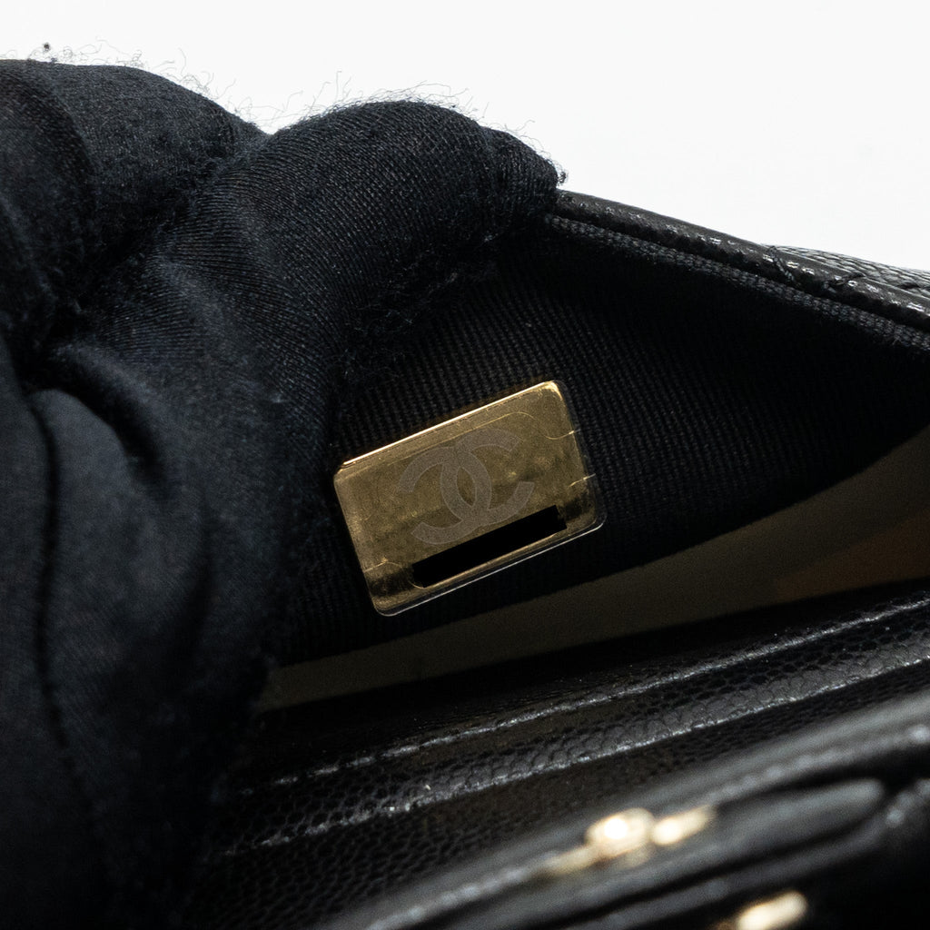 CHANEL 23K TRIPLE POCKET BACKPACK CAVIAR BLACK LGHW(MICROCHIP)