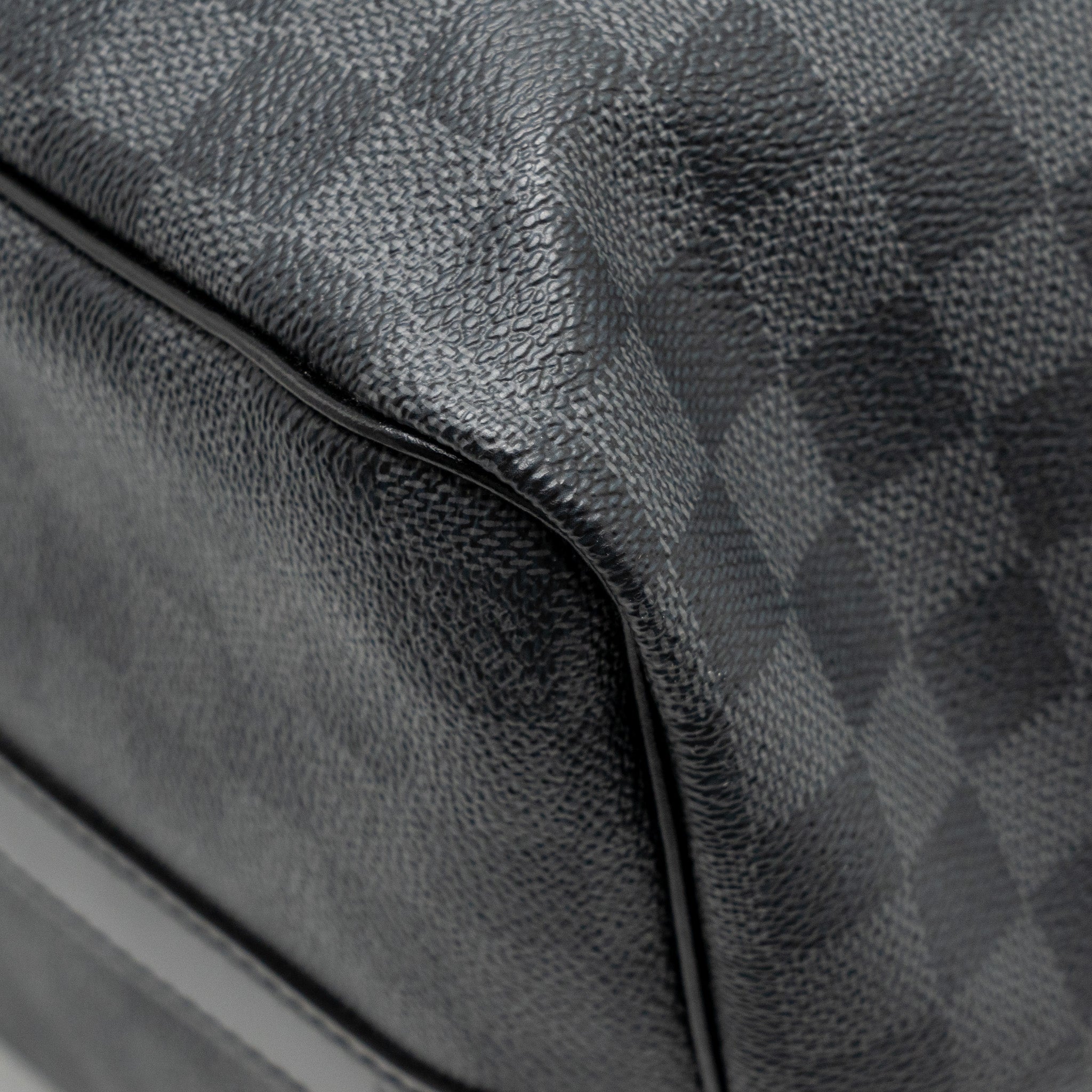 LOUIS VUITTON KEEPALL BANDOULIERE 45 DAMIER GRAPHITE CANVAS BLACK SHW