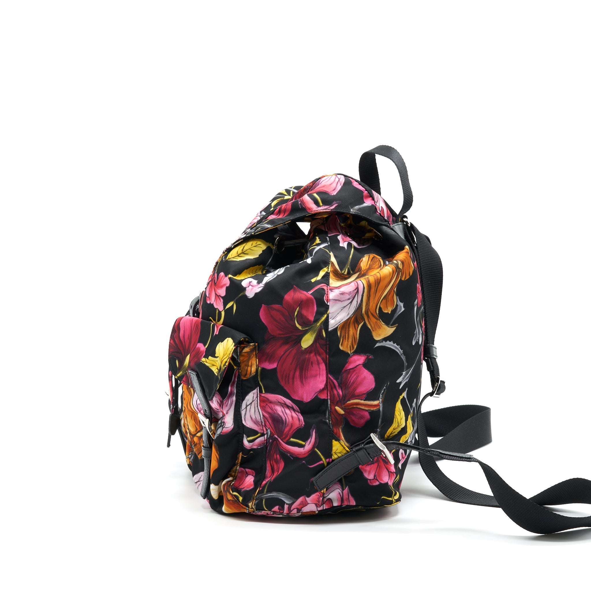 PRADA FLORAL BACKPACK MULTICOLOR