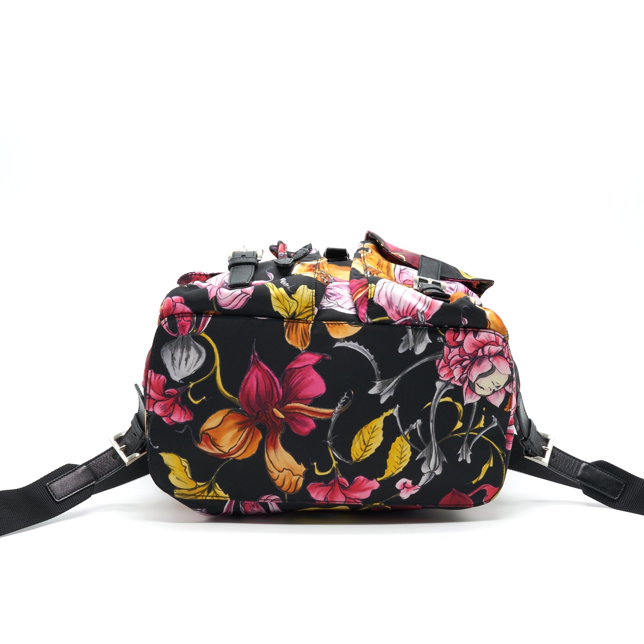 PRADA FLORAL BACKPACK MULTICOLOR