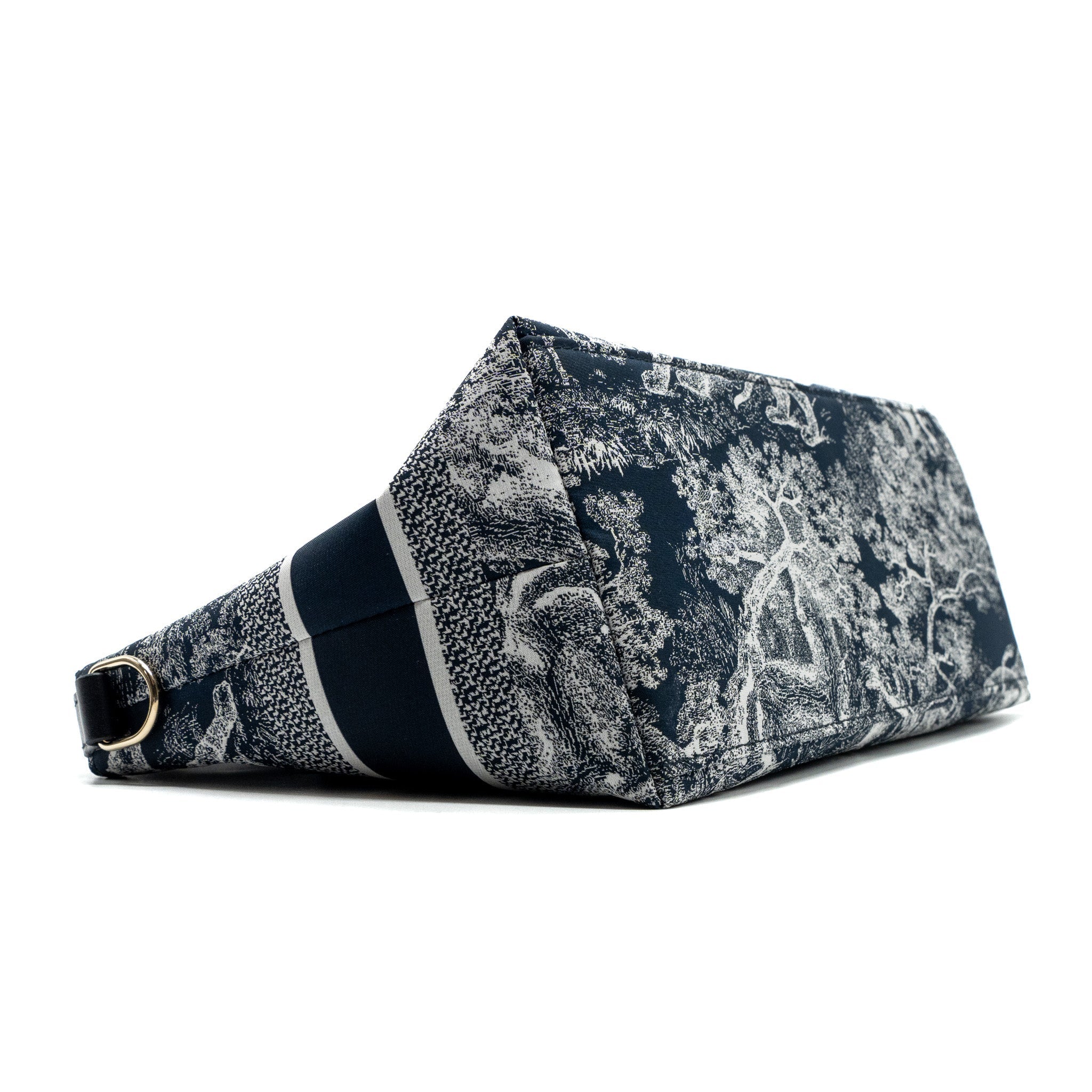 DIOR MEDIUM DIOR TRAVEL NOMAD POUCH FABRIC NAVY GHW