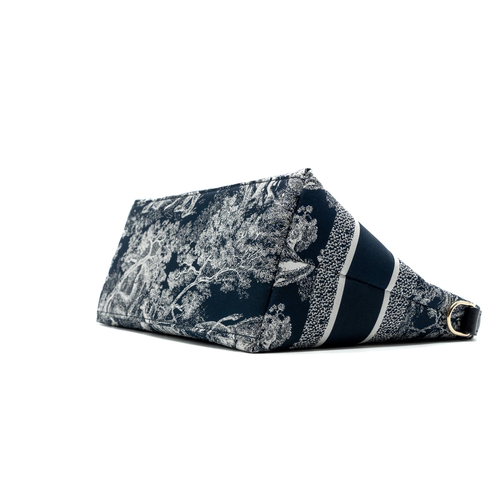 DIOR MEDIUM DIOR TRAVEL NOMAD POUCH FABRIC NAVY GHW