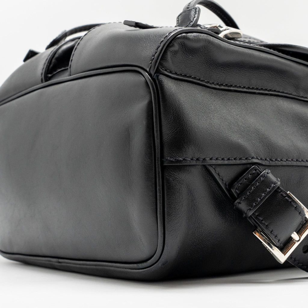 PRADA ZAINETTO BACKPACK LEATHER BLACK SHW