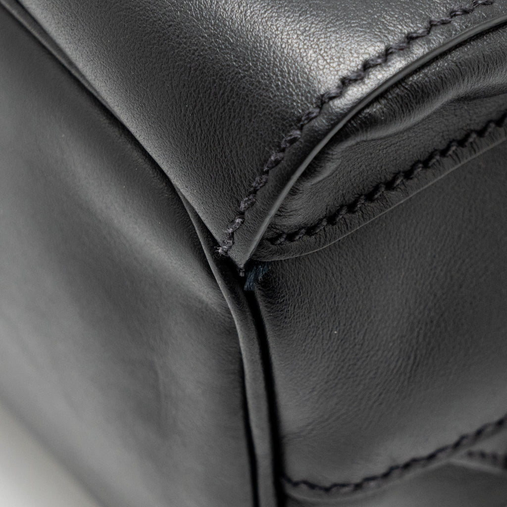 PRADA ZAINETTO BACKPACK LEATHER BLACK SHW