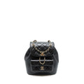 CHANEL 22C MINI DUMA BACKPACK CALFSKIN BLACK LGHW(MICROCHIP)