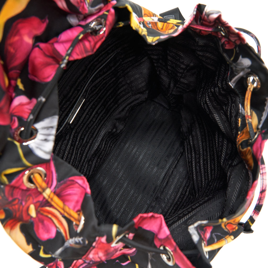 PRADA FLORAL BACKPACK MULTICOLOR
