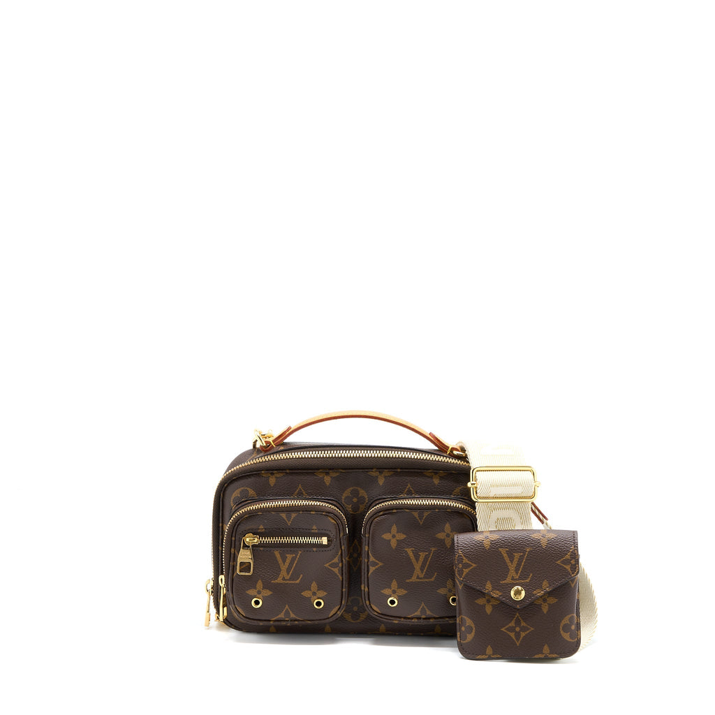 LOUIS VUITTON UTILITY CROSSBODY BAG MONOGRAM CANVAS GHW
