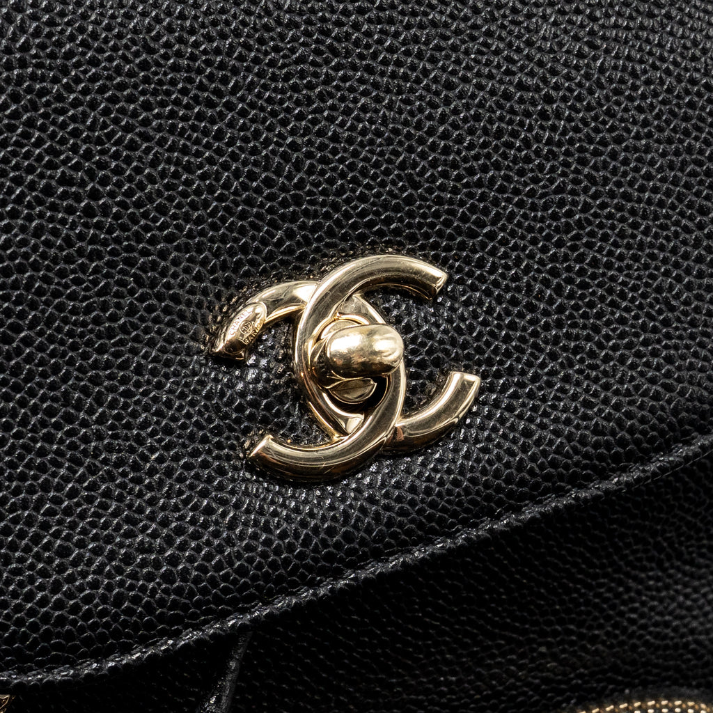 CHANEL AFFINITY BACKPACK CAVIAR BLACK LGHW (MICROCHIP)