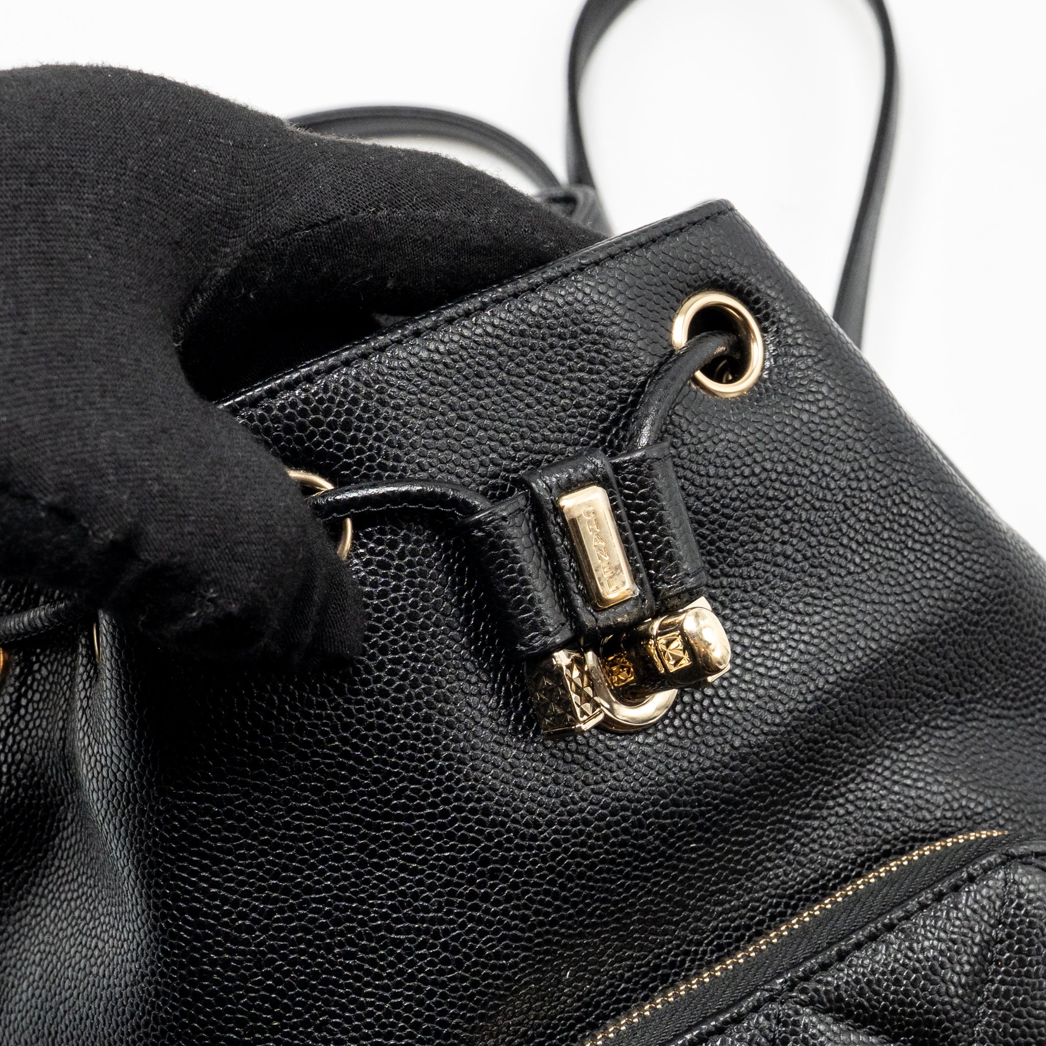 CHANEL AFFINITY BACKPACK CAVIAR BLACK LGHW (MICROCHIP)