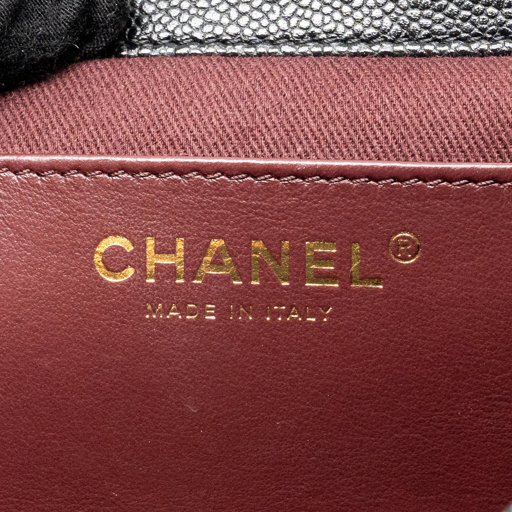 CHANEL AFFINITY BACKPACK CAVIAR BLACK LGHW (MICROCHIP)