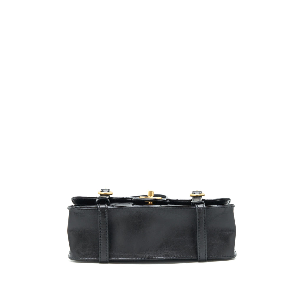 CHANEL 21B MESSENGER BAG CALFSKIN BLACK GHW