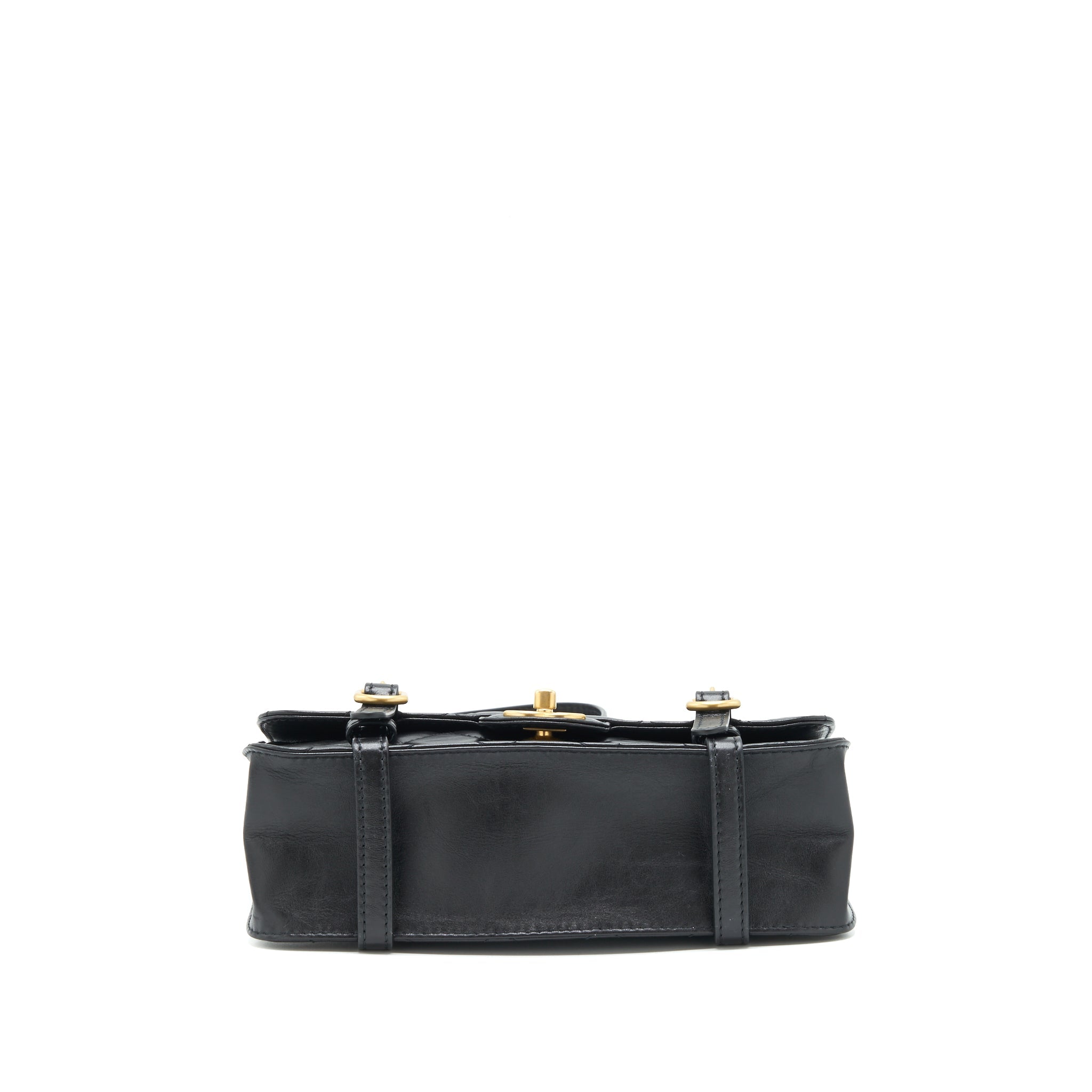 CHANEL 21B MESSENGER BAG CALFSKIN BLACK GHW