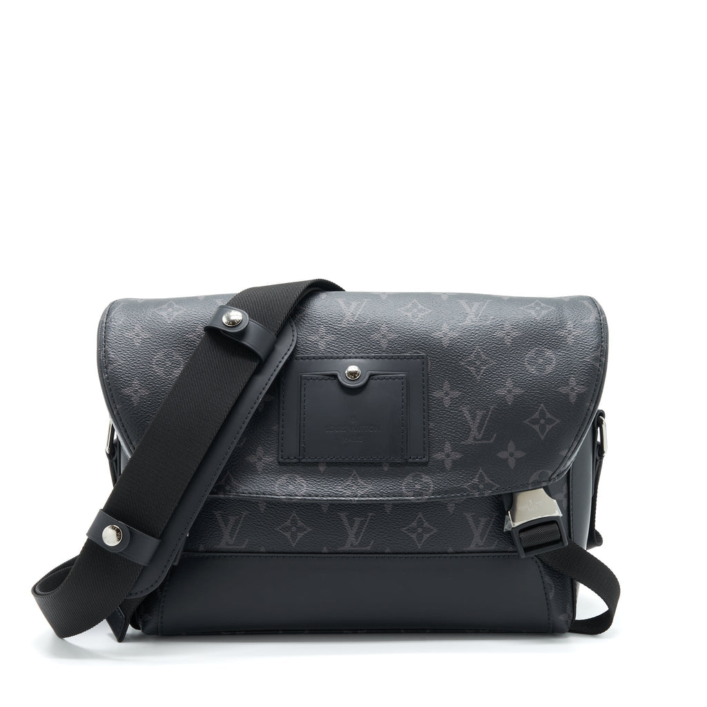 LOUIS VUITTON ECLIPSE VOYAGER MESSENGER BAG MONOGRAM CANVAS BLACK YEAR 2020
