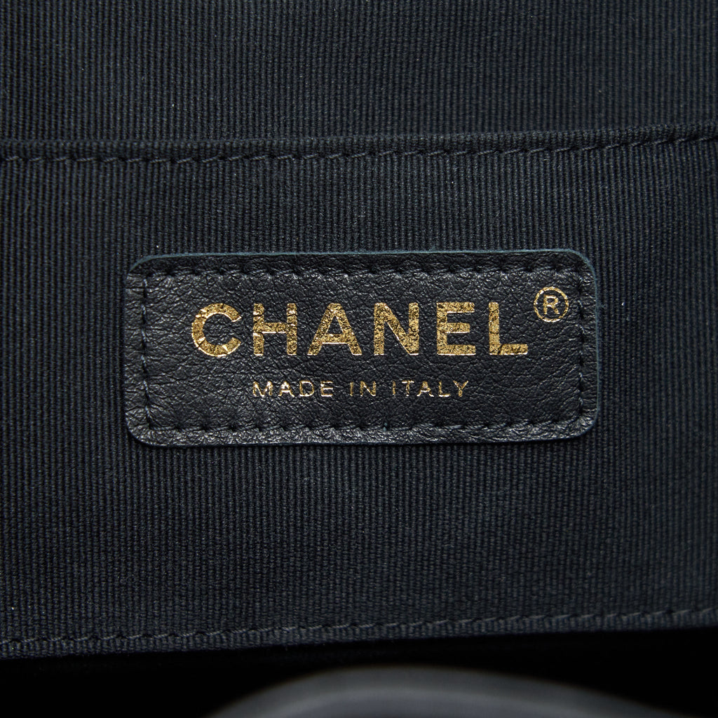 CHANEL 22C MINI DUMA BACKPACK CALFSKIN BLACK LGHW(MICROCHIP)