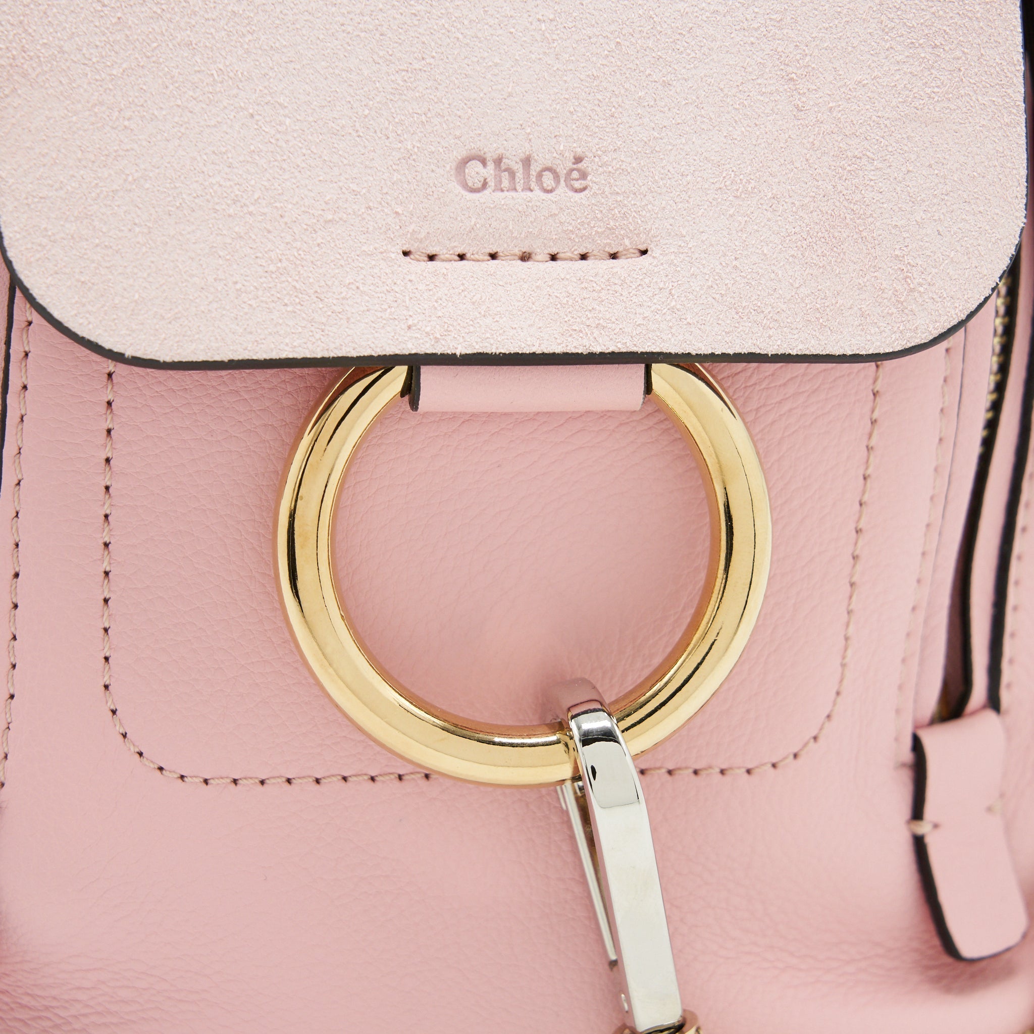 CHLOE FAYE MINI BACKPACK PINK GHW