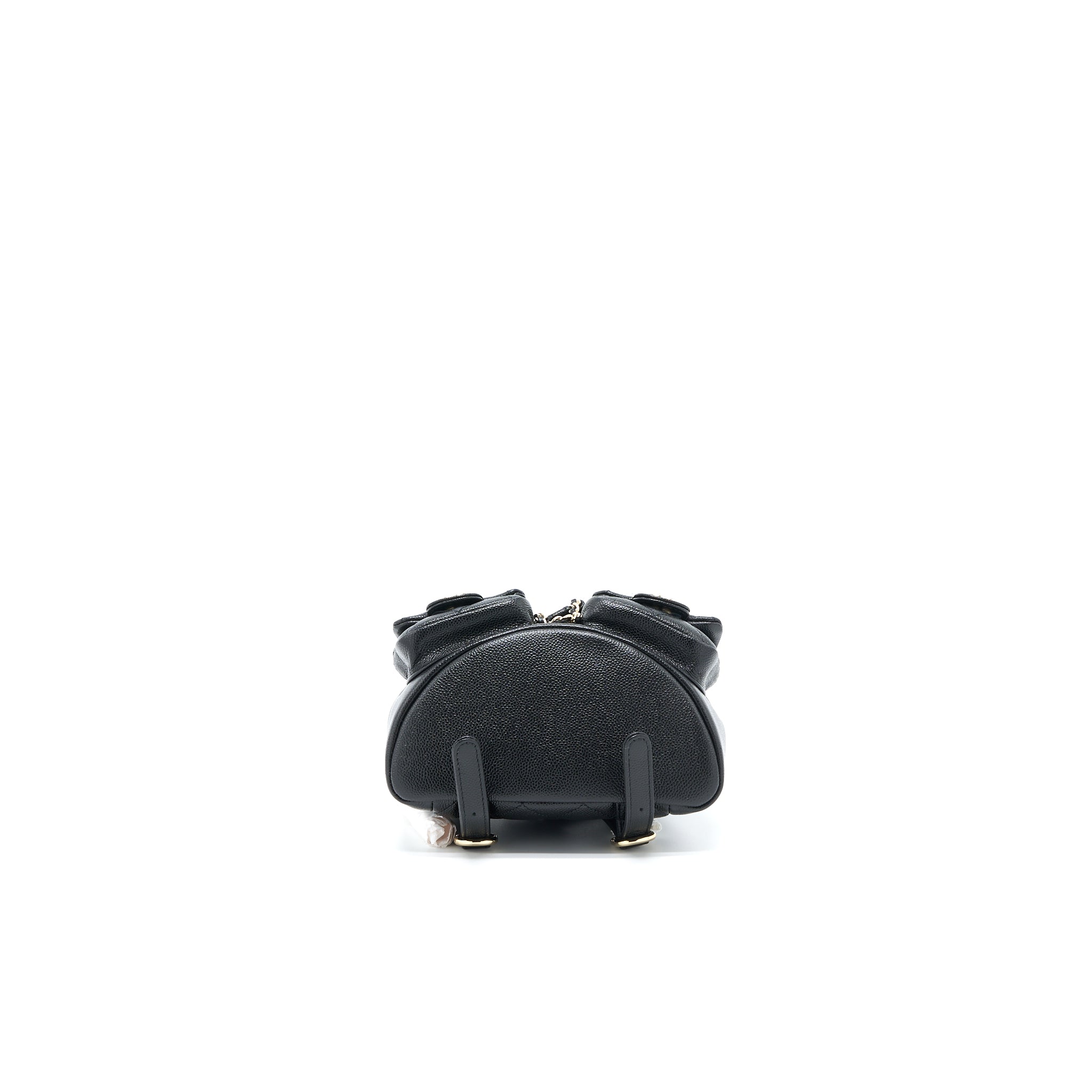 CHANEL 23P MINI TRIPLE PACK BACKPACK CAVIAR BLACK LGHW (MICROCHIP)