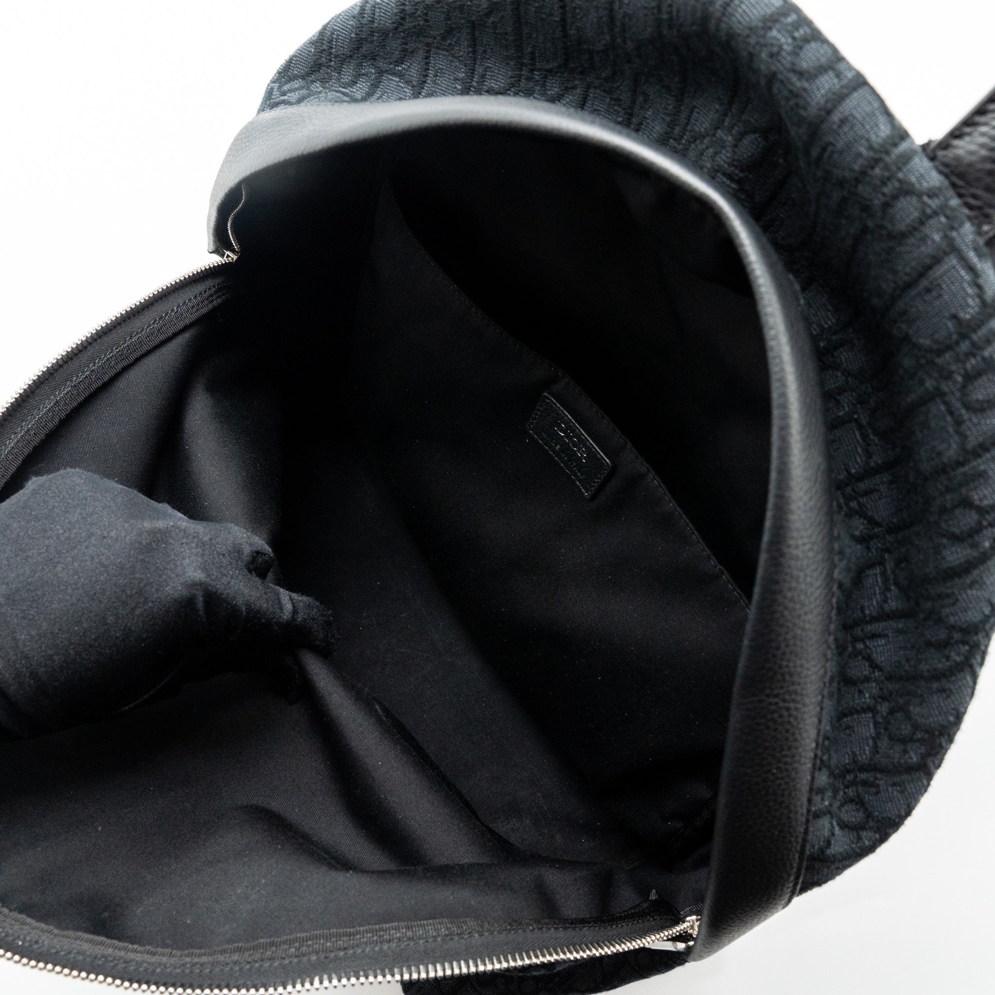 DIOR RIDER BACKPACK BLACK DIOR OBLIQUE JACQUARD SHW