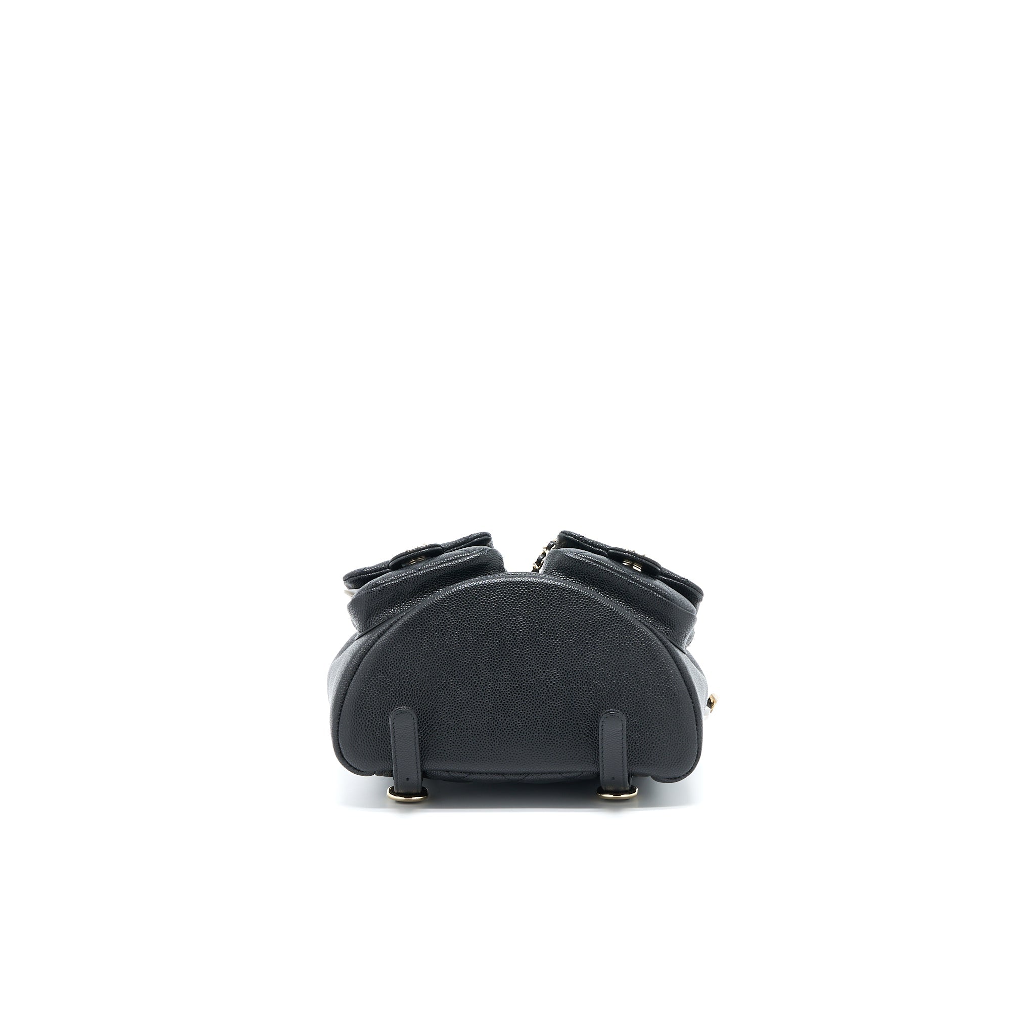 CHANEL 23P TRIPLE PACK BACKPACK CAVIAR BLACK LGHW (MICROCHIP)