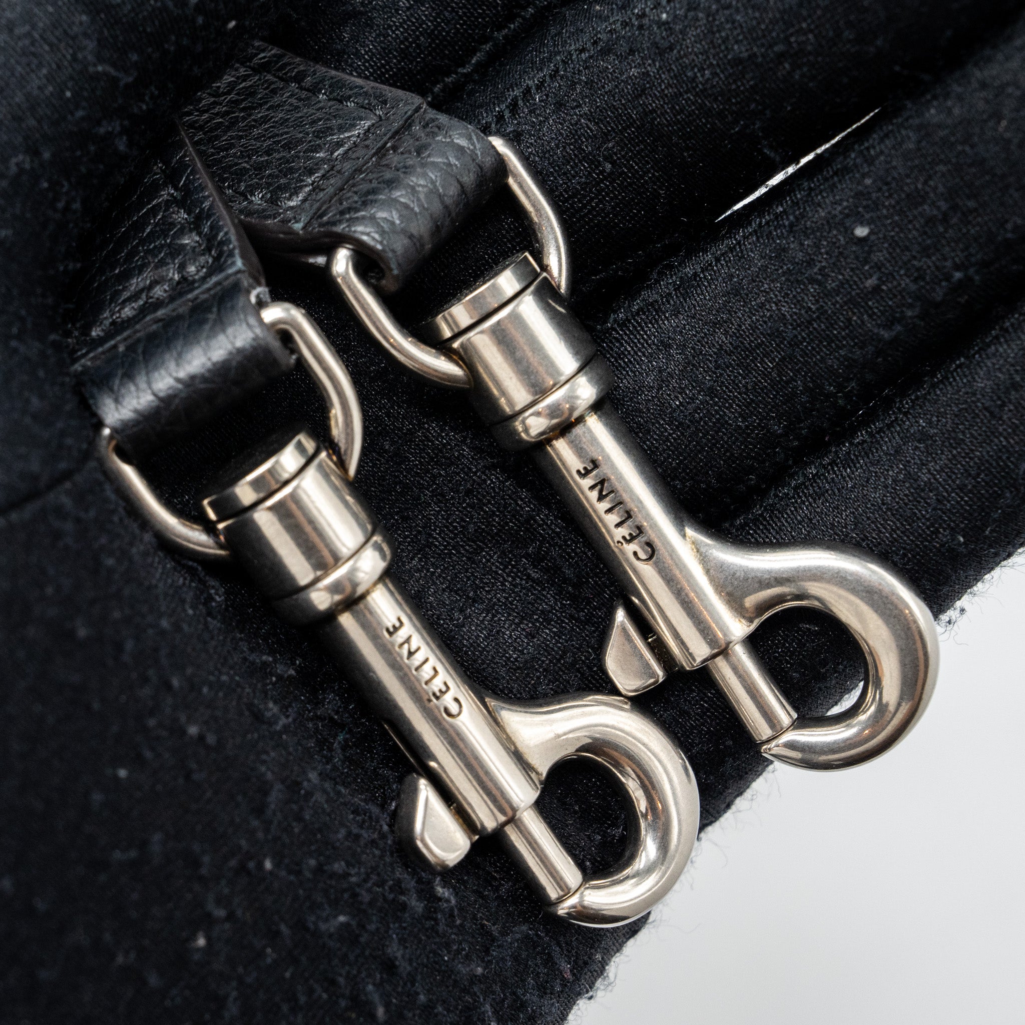 CELINE NANO LUGGAGE BAG CALFSKIN BLACK SHW