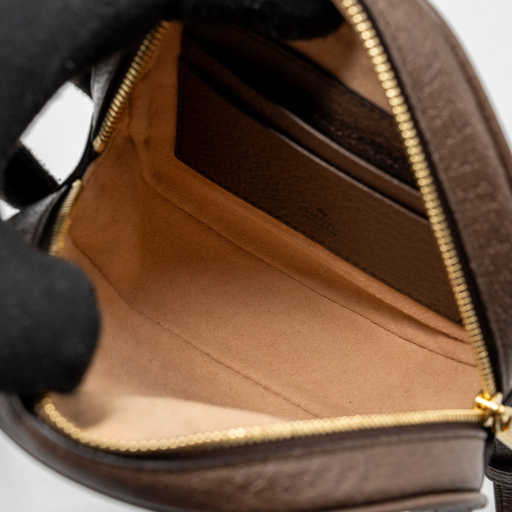 GUCCI ROUND OPHIDIA BACKPACK GG SUPREME CANVAS GHW