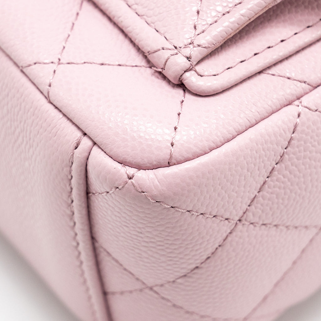 CHANEL 24P CLASSIC MINI BACKPACK SHINY GRAINED CALFSKIN LIGHT PURPLE LGHW (MICROCHIP)