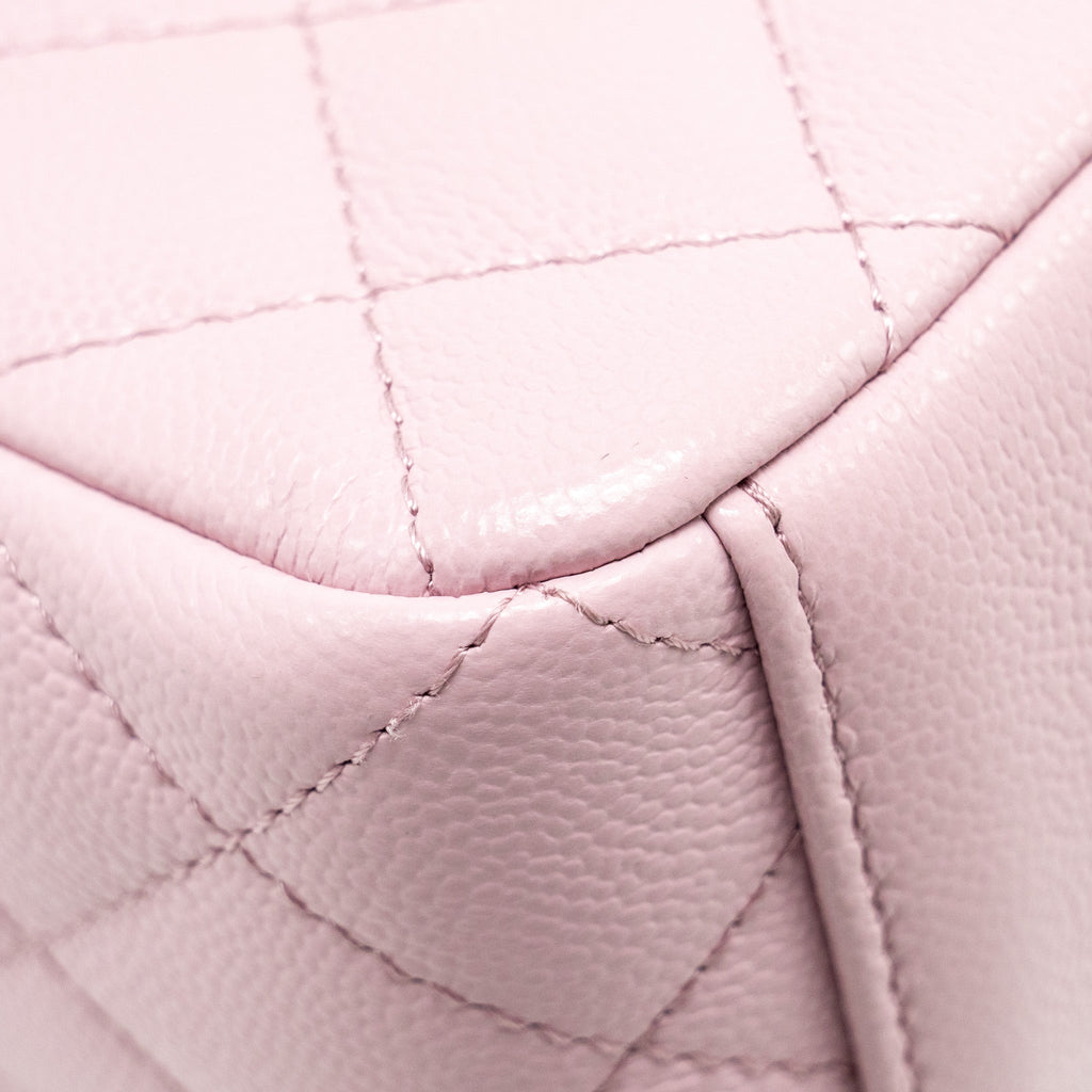 CHANEL 24P CLASSIC MINI BACKPACK SHINY GRAINED CALFSKIN LIGHT PURPLE LGHW (MICROCHIP)