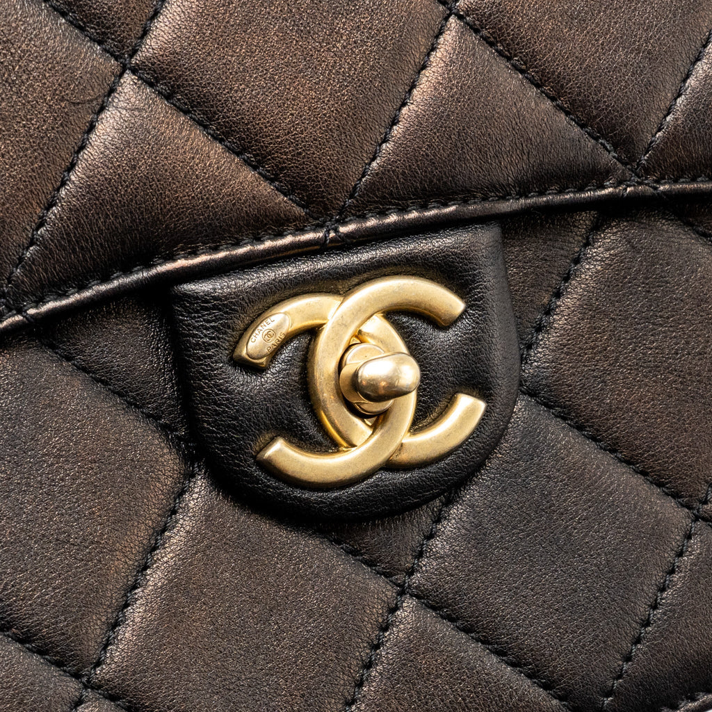 CHANEL 21S MOON MESSENGER BAG CALFSKIN BLACK GHW
