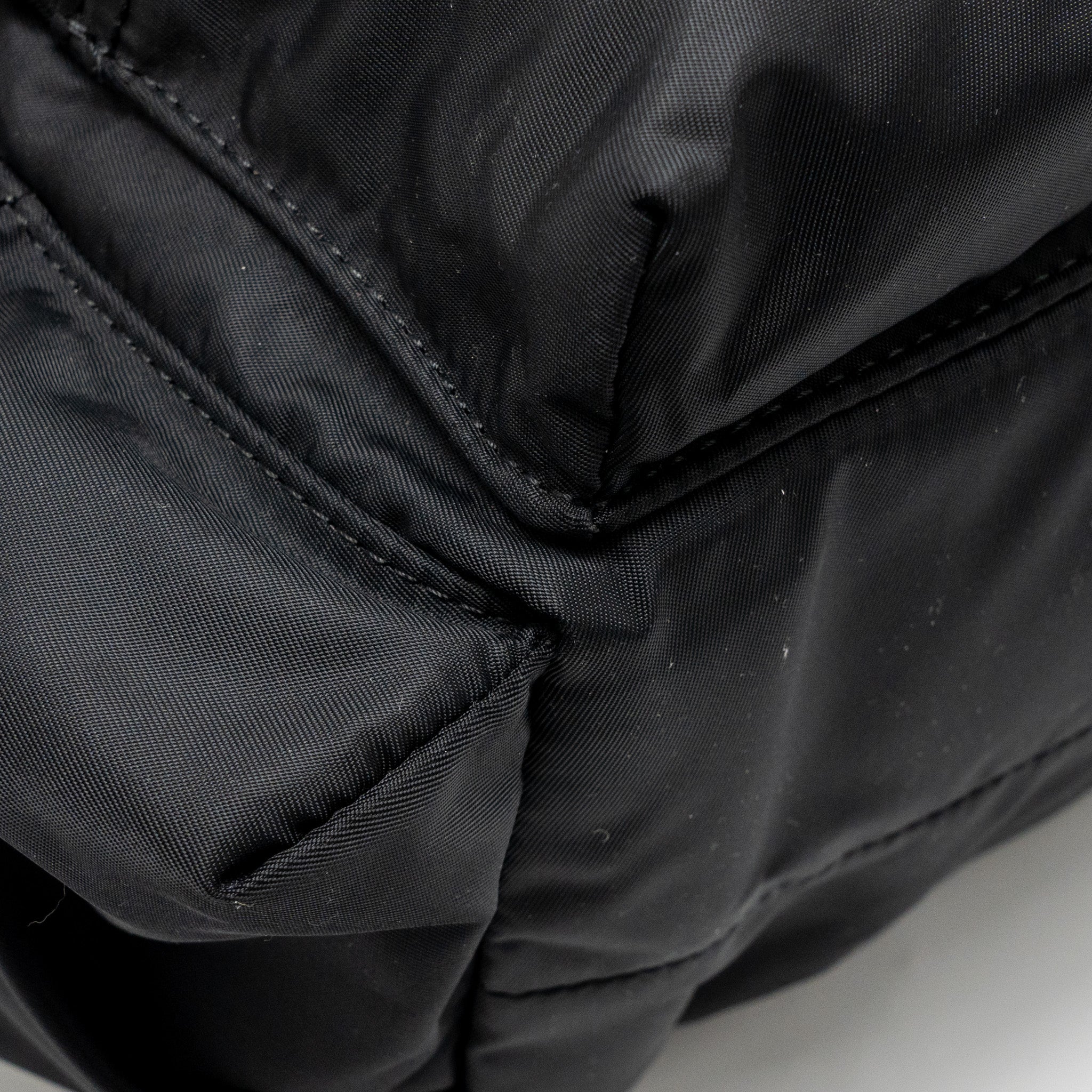 BURBERRY MEDIUM RUCKSACK BACKPACK NYLON BLACK/CARAMEL GHW