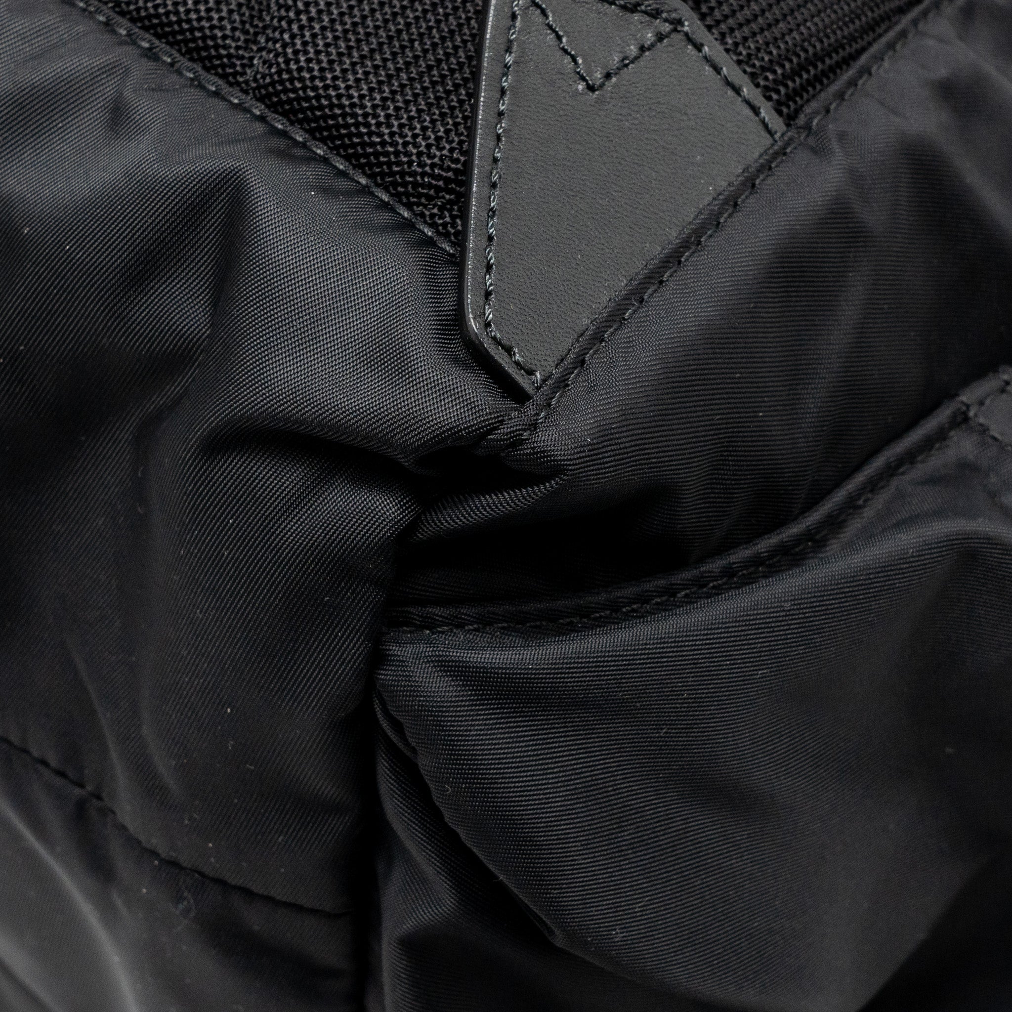 BURBERRY MEDIUM RUCKSACK BACKPACK NYLON BLACK/CARAMEL GHW