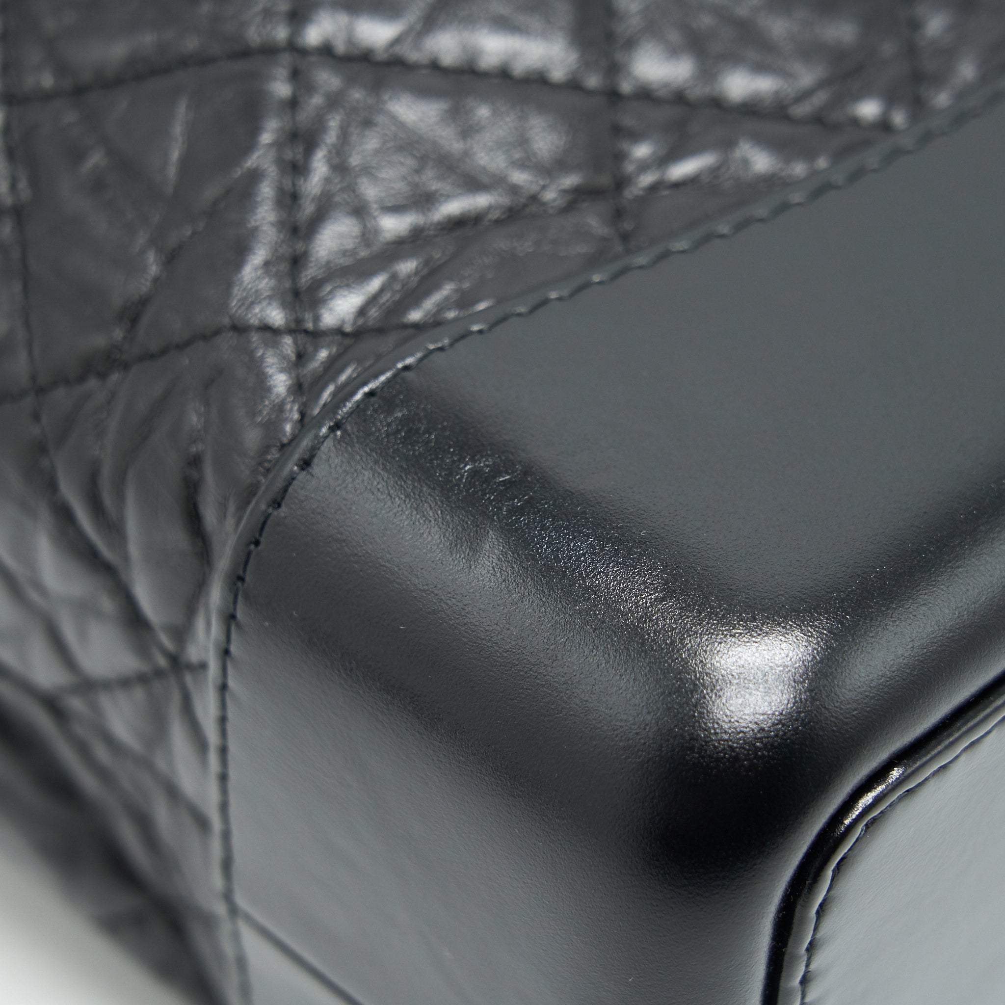 CHANEL GABRIELLE BACKPACK AGED CALFSKIN/ SMOOTH CALFSKIN BLACK RUTHENIUM HARDWARE